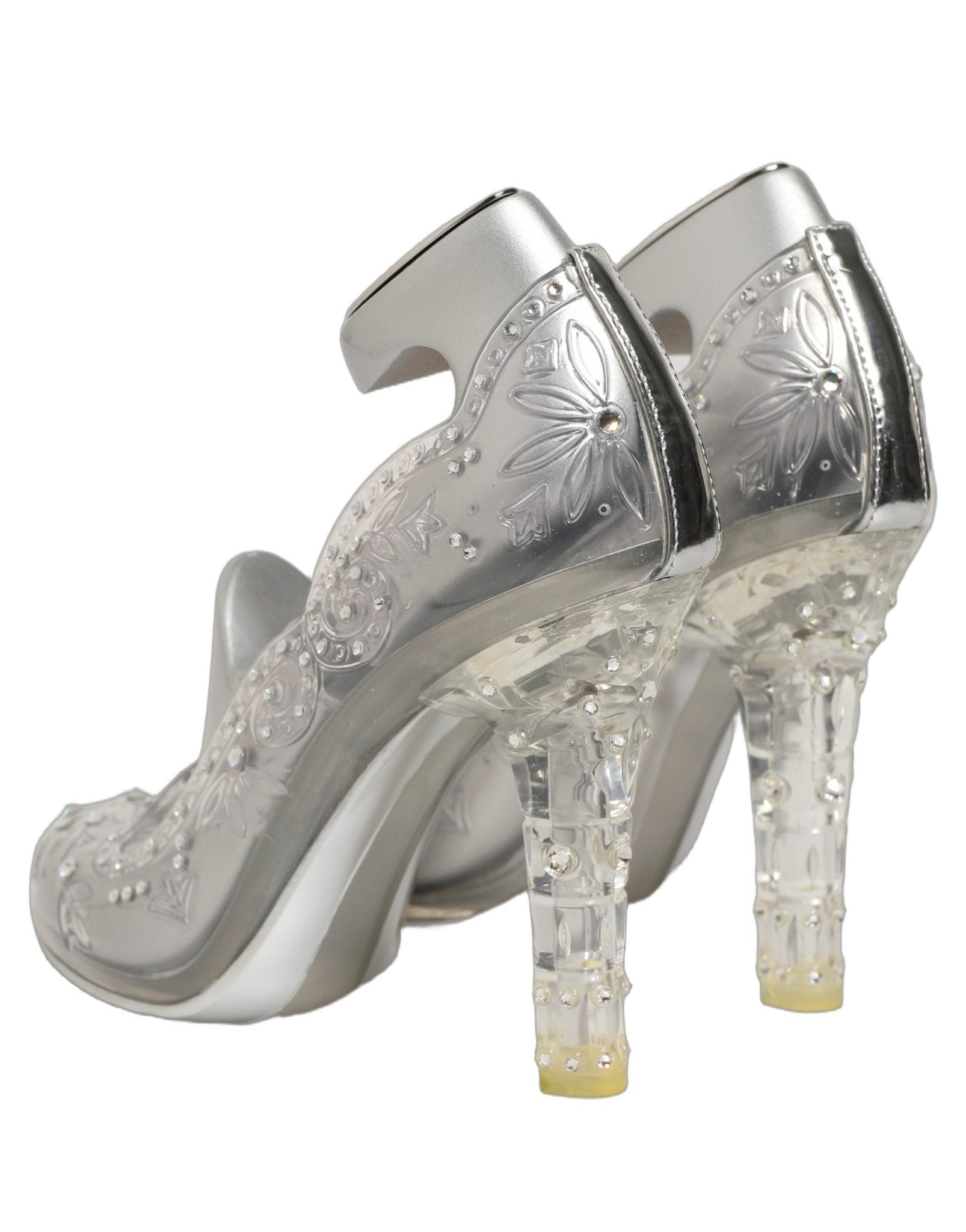 Dolce & Gabbana CINDERELLA Floral Crystal Heels Clear - RIMODA
