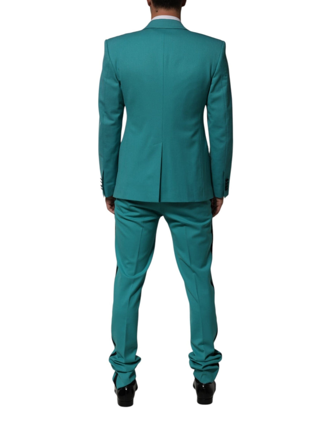 Dolce & Gabbana Cyan 3 Piece Wool Silk Blend Suit SICILIA - RIMODA