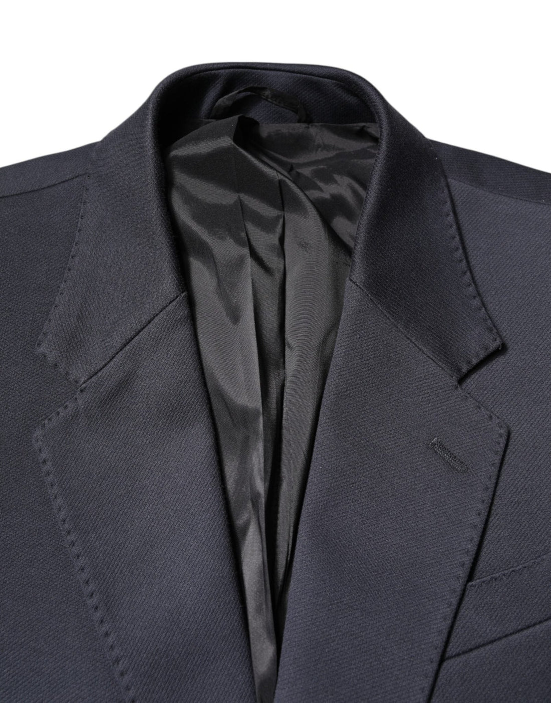 Dolce & Gabbana Dark Blue Cotton Men Jacket Coat Suit Blazer - RIMODA
