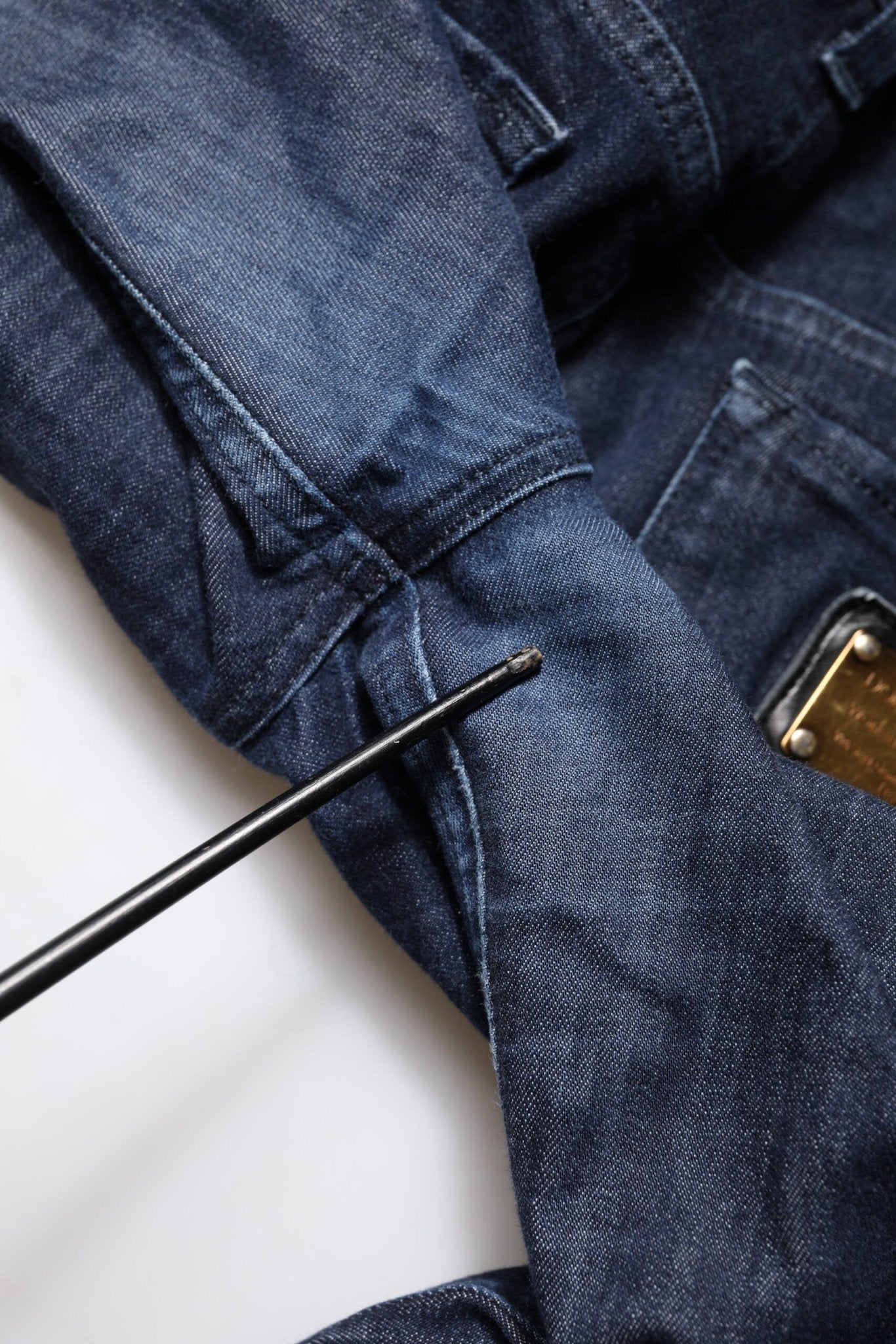 Dolce & Gabbana Dark Blue Cotton Skinny Cropped Denim Jeans - RIMODA