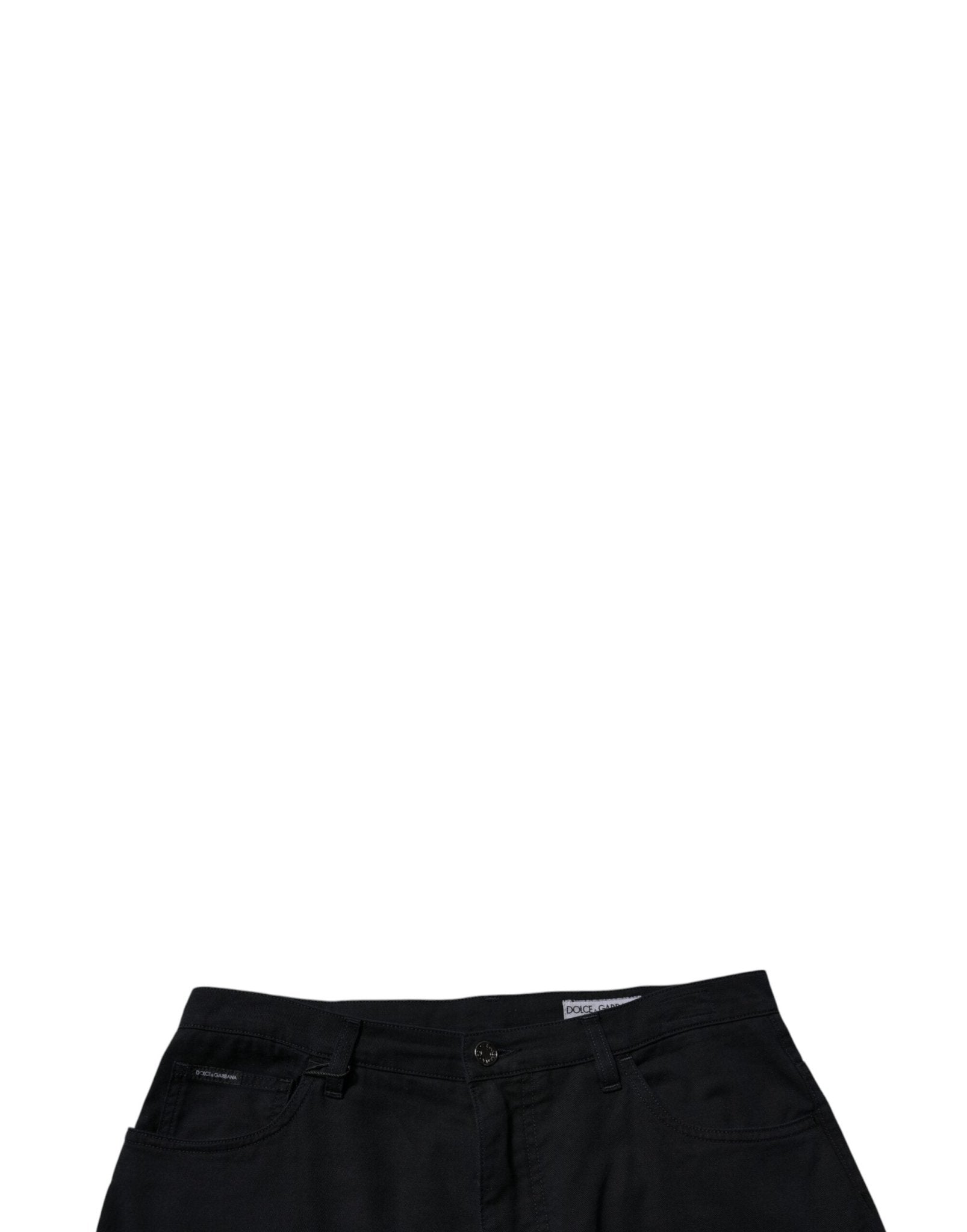 Dolce & Gabbana Dark Blue Cotton Stretch Loose Men Denim Jeans - RIMODA