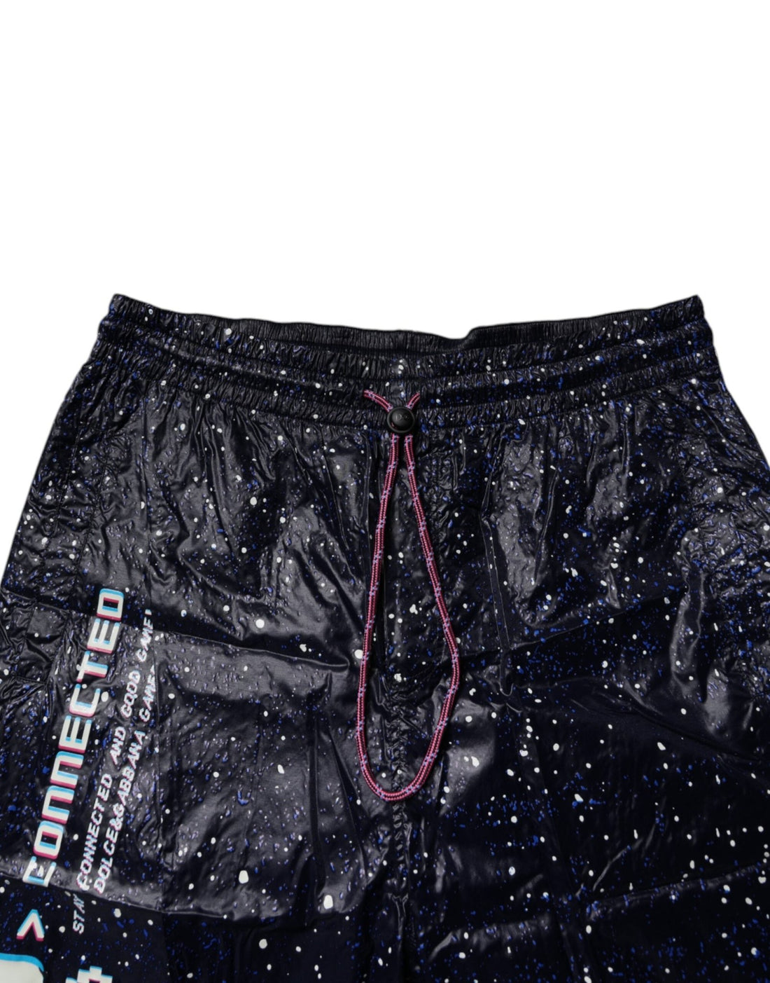 Dolce & Gabbana Dark Blue DG Game Print Cotton Jogger Pants - RIMODA