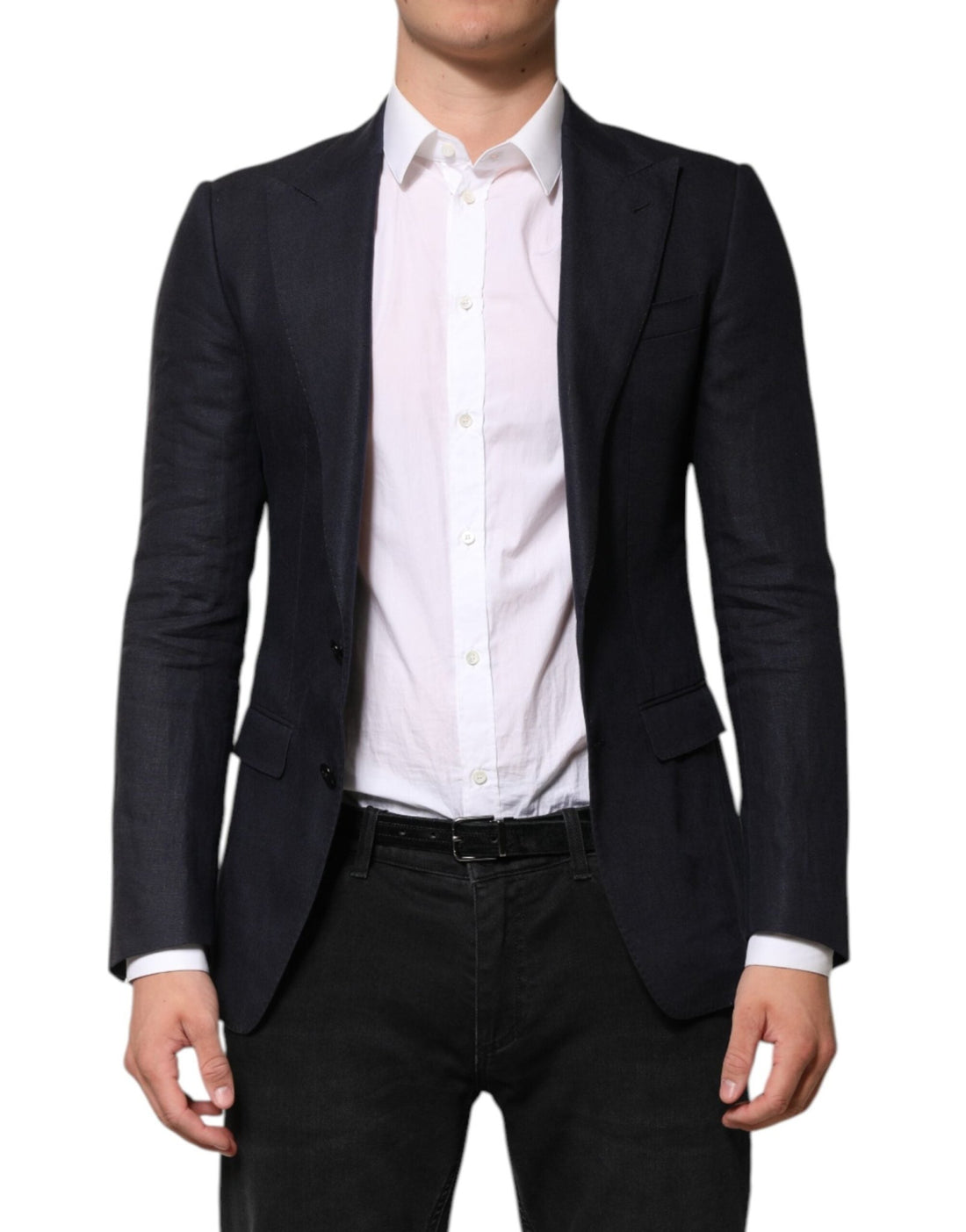 Dolce & Gabbana Dark Blue Single Breasted Men Suit Blazer - RIMODA