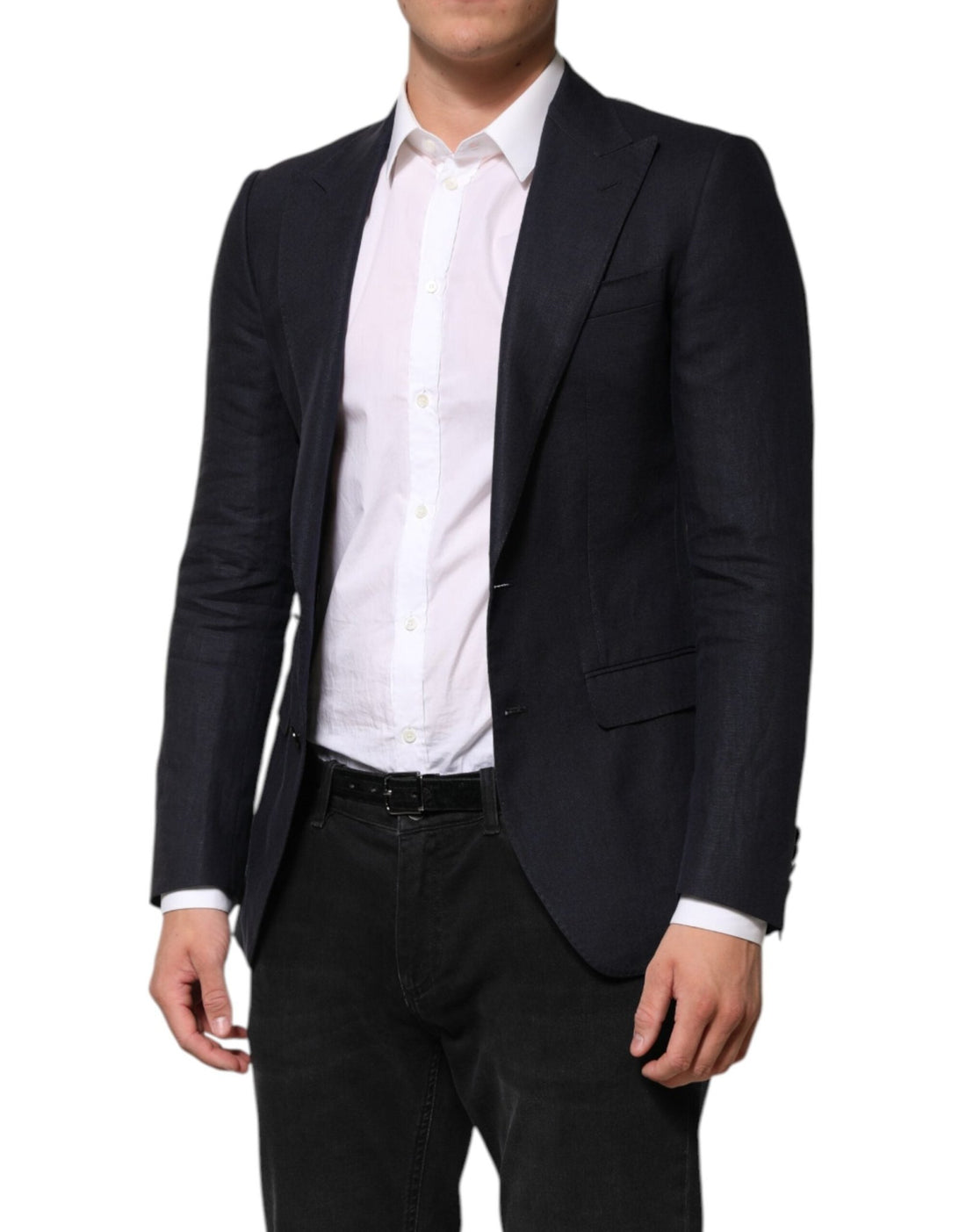 Dolce & Gabbana Dark Blue Single Breasted Men Suit Blazer - RIMODA