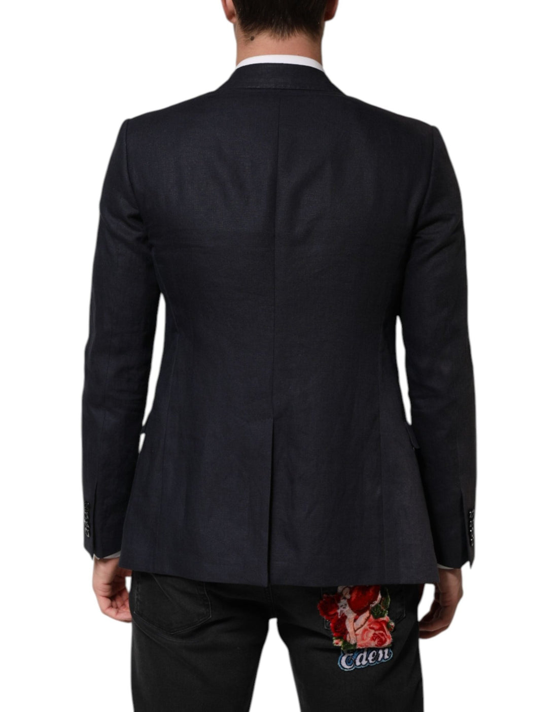 Dolce & Gabbana Dark Blue Single Breasted Men Suit Blazer - RIMODA