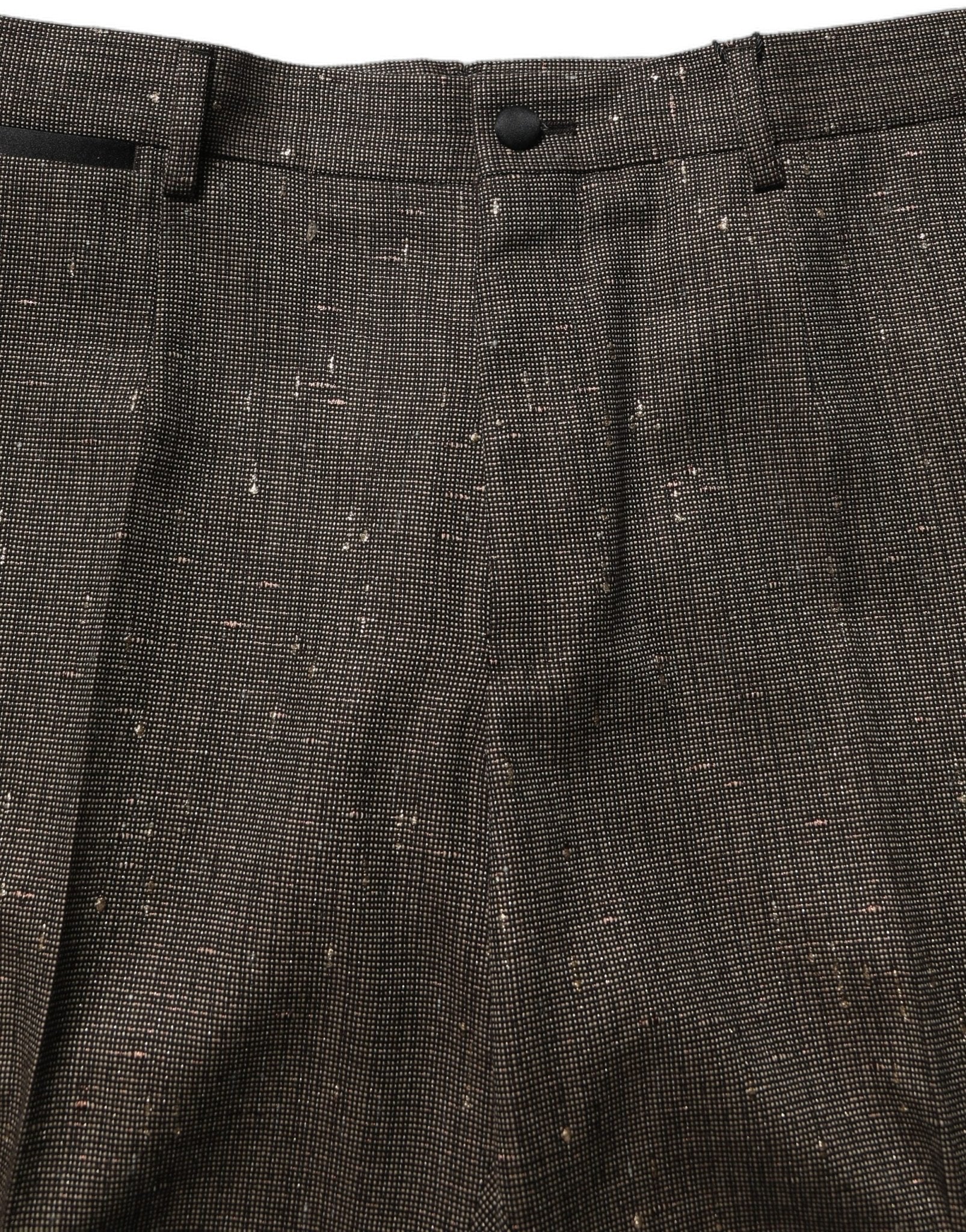 Dolce & Gabbana Dark Brown HighWaist Tapered Trouser Pants - RIMODA