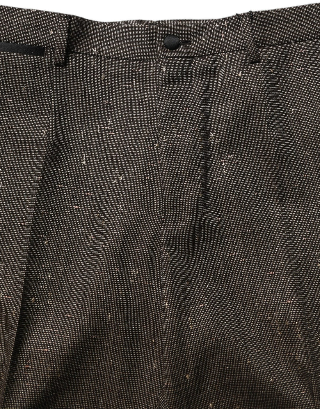 Dolce & Gabbana Dark Brown HighWaist Tapered Trouser Pants - RIMODA