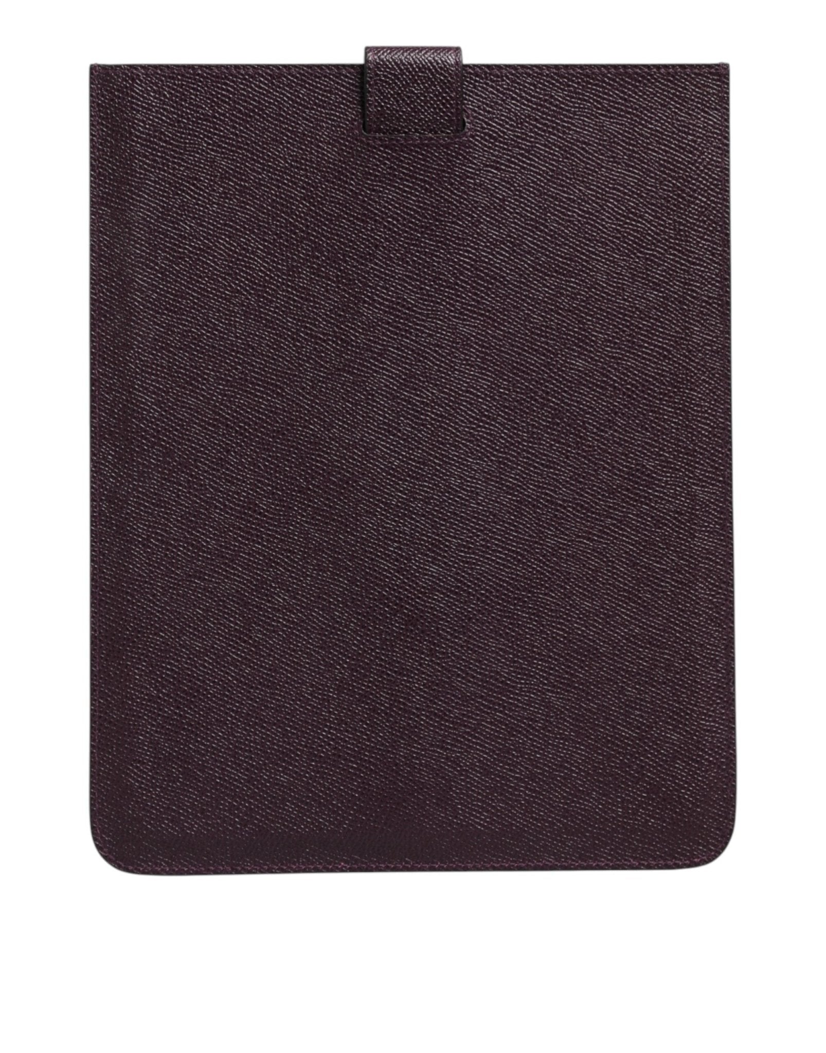 Dolce & Gabbana Dark Brown Leather Logo Plaque Cover Sleeve Tablet Case - RIMODA