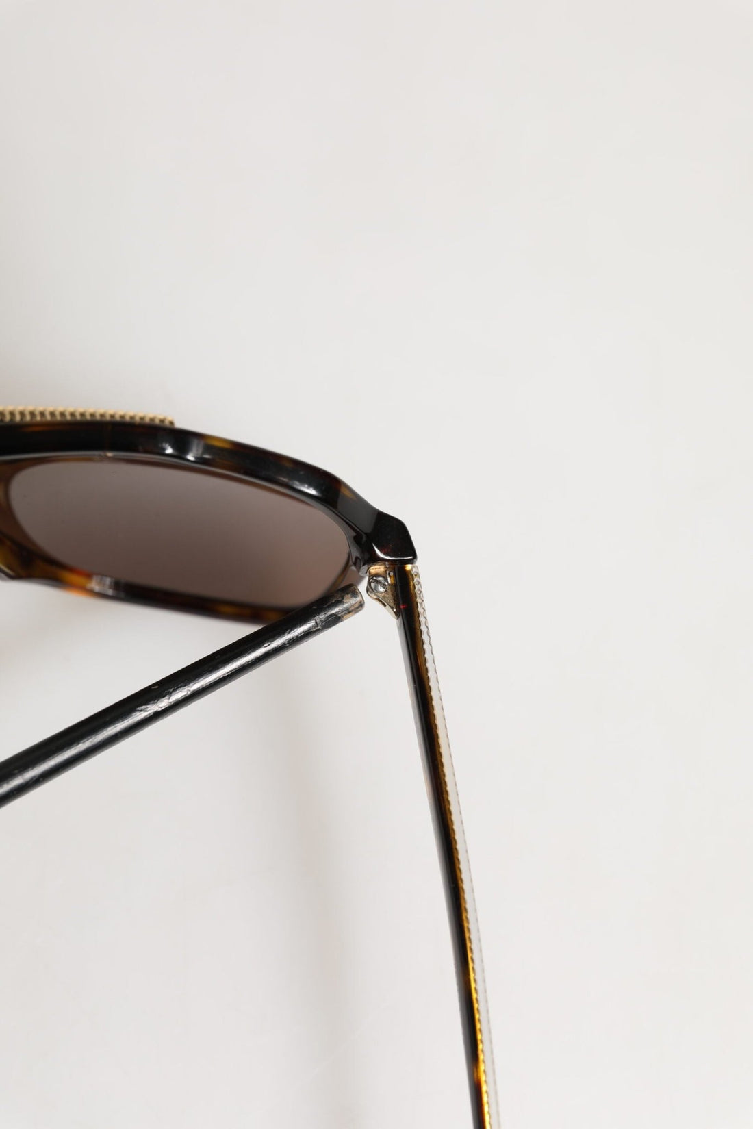 Dolce & Gabbana Dark Brown Tortoise Shell Pilot Frame Sunglasses - RIMODA