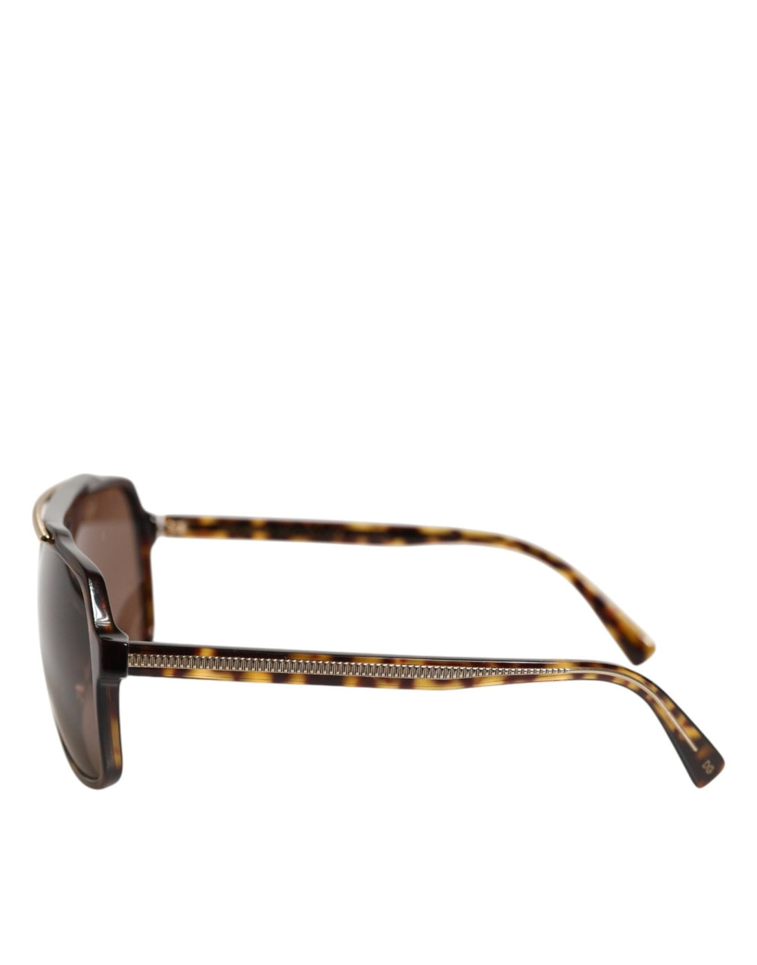 Dolce & Gabbana Dark Brown Tortoise Shell Pilot Frame Sunglasses - RIMODA