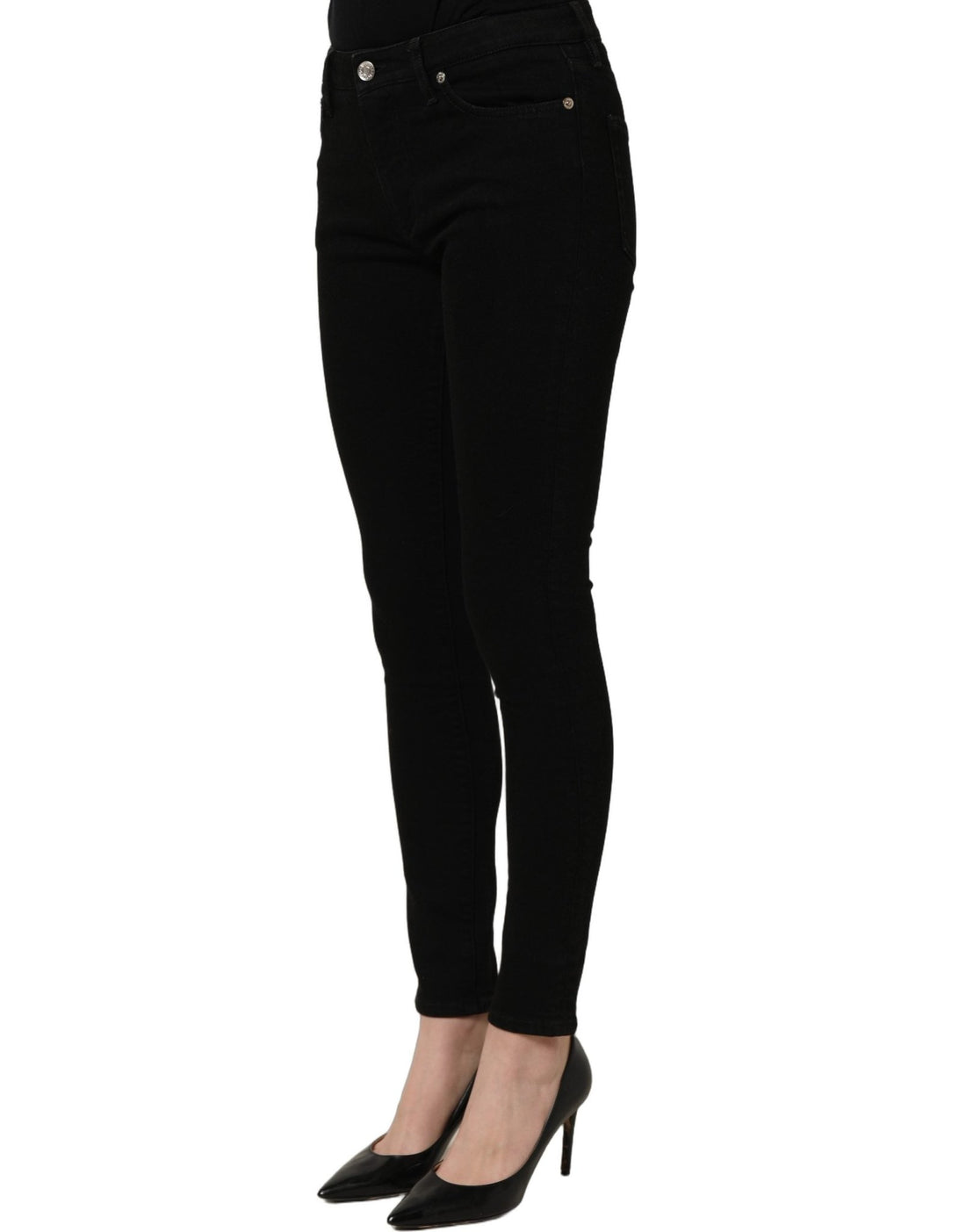 Dolce & Gabbana Dark Gray Cotton Stretch Skinny Denim Jeans - RIMODA