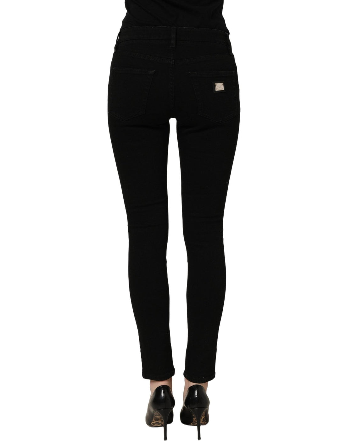 Dolce & Gabbana Dark Gray Cotton Stretch Skinny Denim Jeans - RIMODA