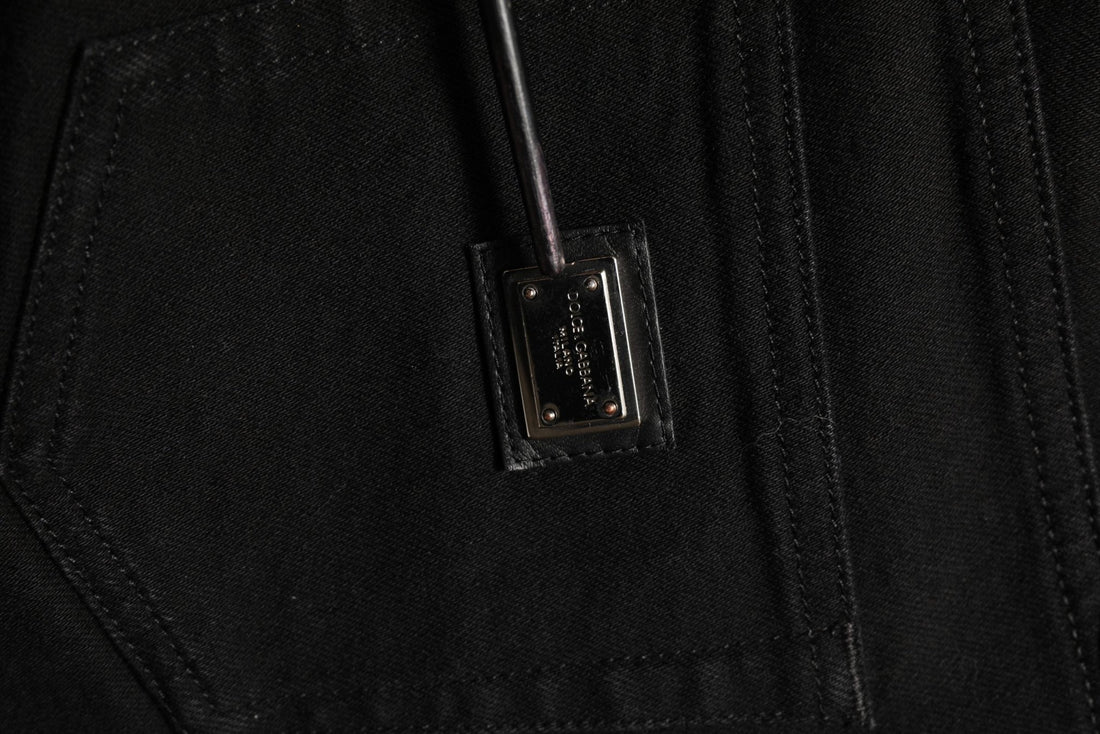 Dolce & Gabbana Dark Gray Cotton Stretch Skinny Denim Jeans - RIMODA