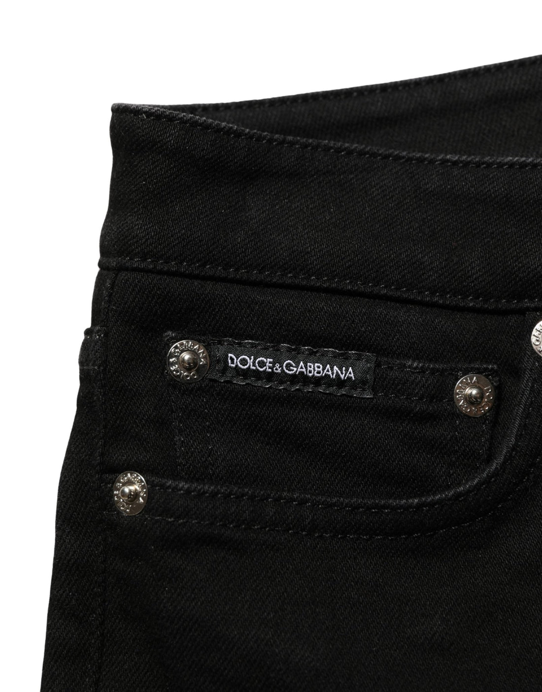 Dolce & Gabbana Dark Gray Cotton Stretch Skinny Denim Jeans - RIMODA