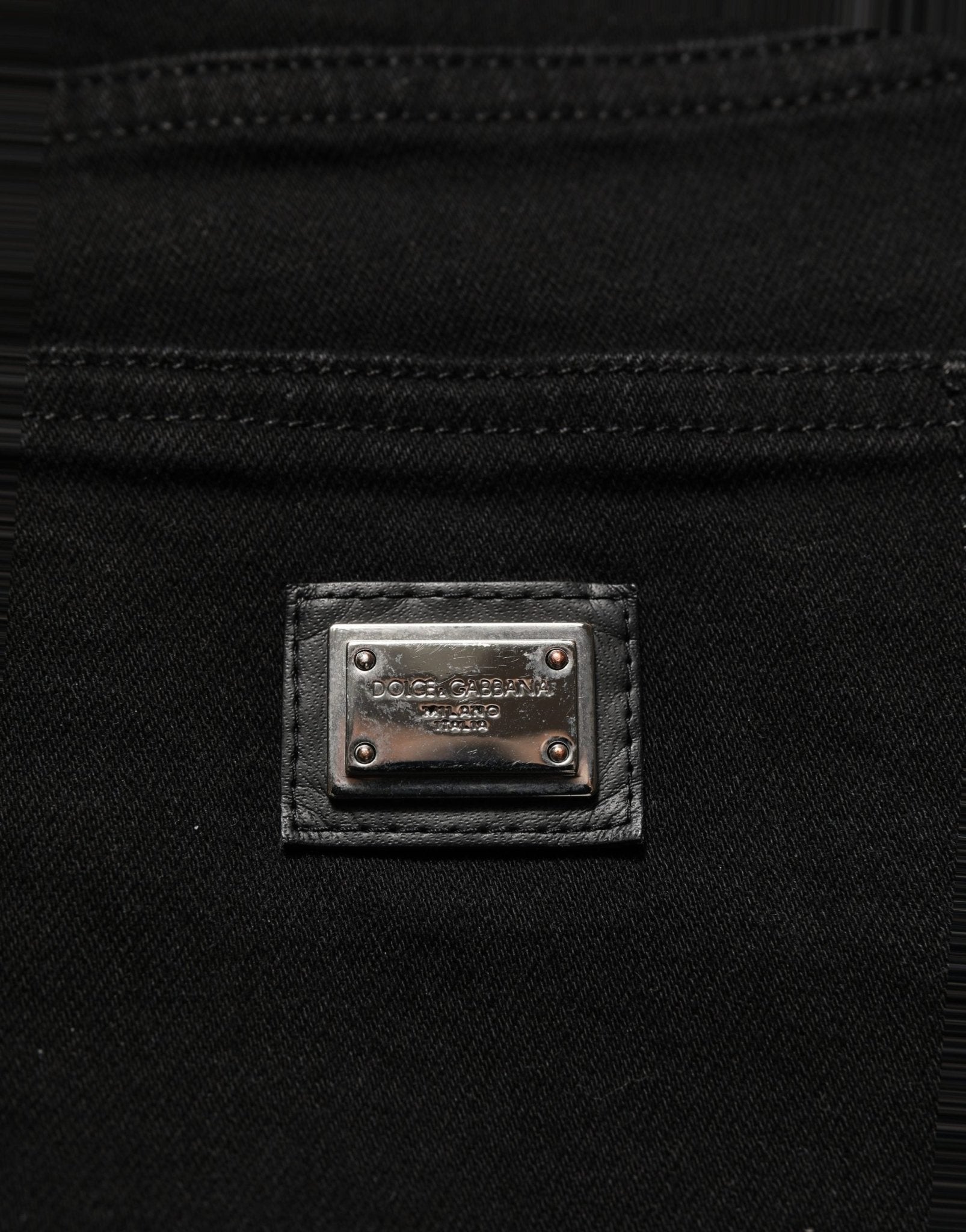 Dolce & Gabbana Dark Gray Cotton Stretch Skinny Denim Jeans - RIMODA