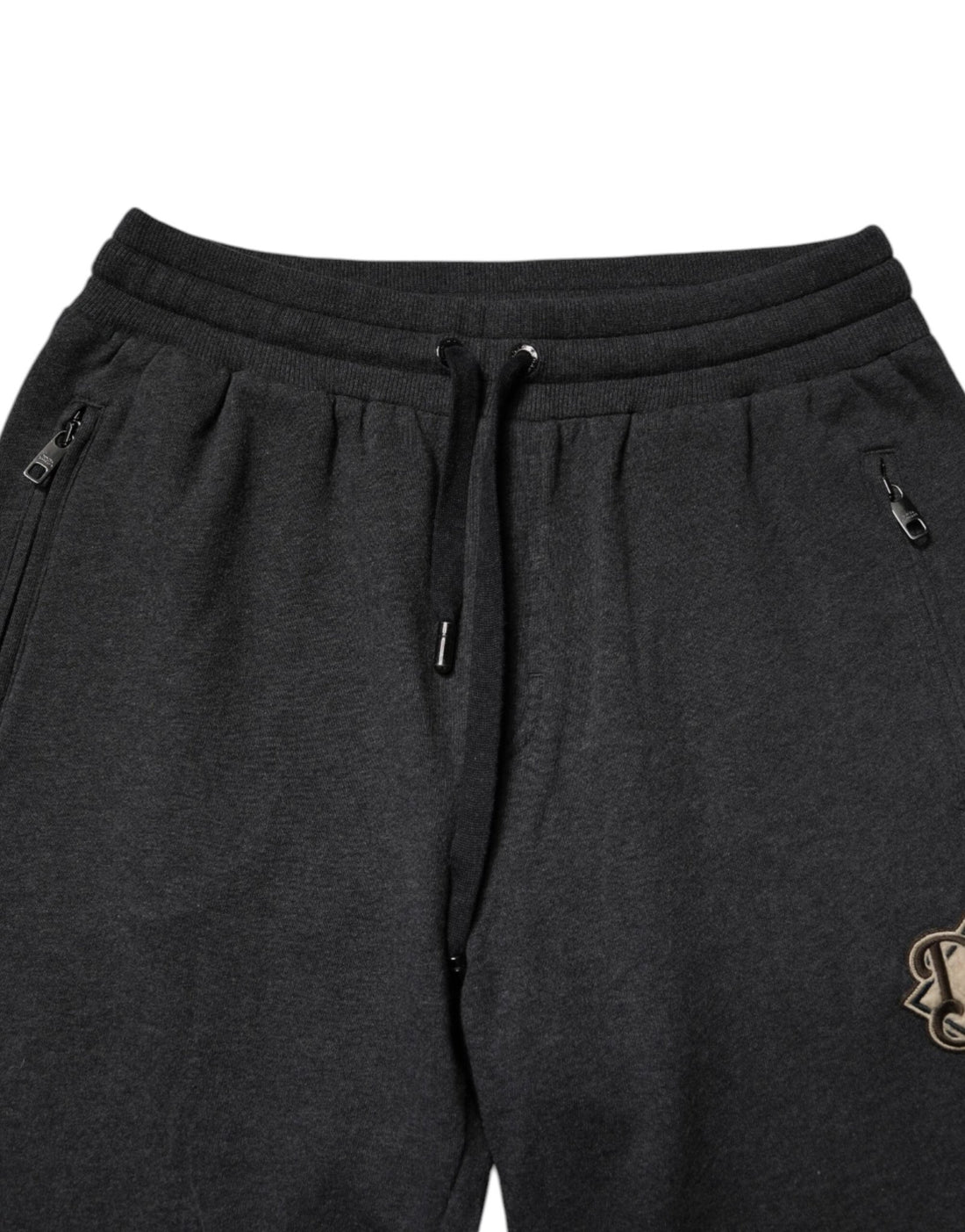 Dolce & Gabbana Dark Gray Logo Cotton Jogger Sweatpants Pants - RIMODA