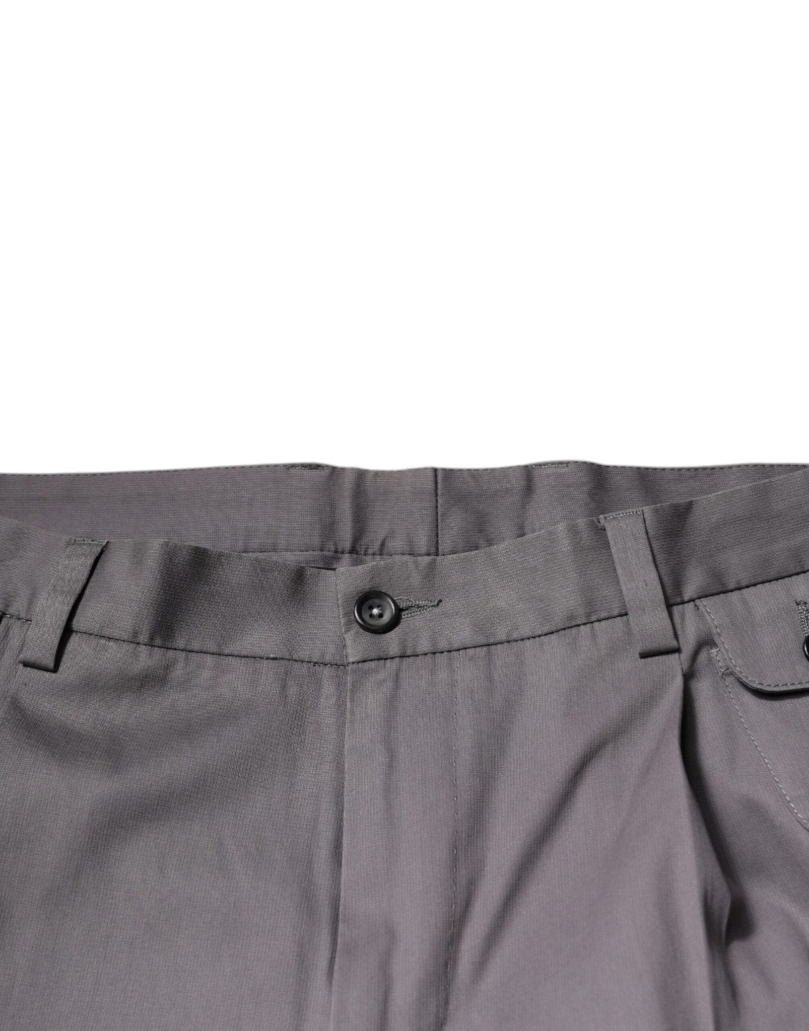 Dolce & Gabbana Dark Gray Mid Waist Dress Pants - RIMODA