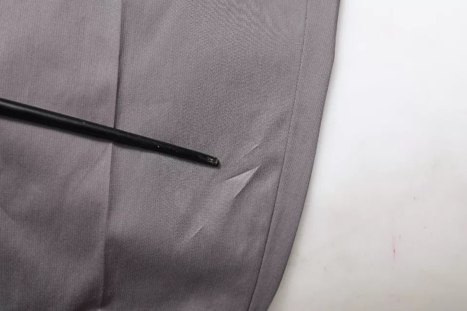 Dolce & Gabbana Dark Gray Mid Waist Dress Pants - RIMODA