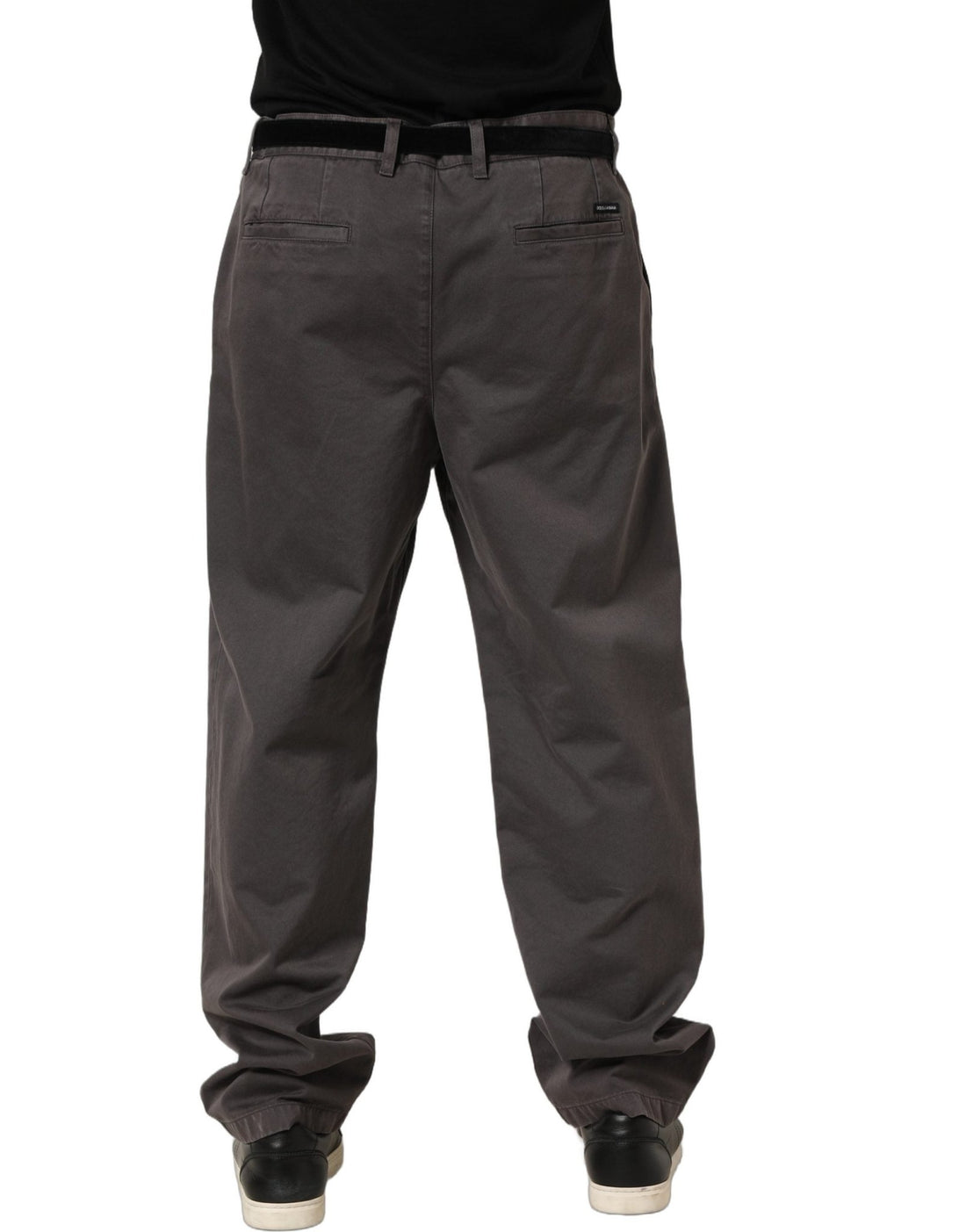 Dolce & Gabbana Dark Gray MidWaist Straight Men Trouser Pants - RIMODA