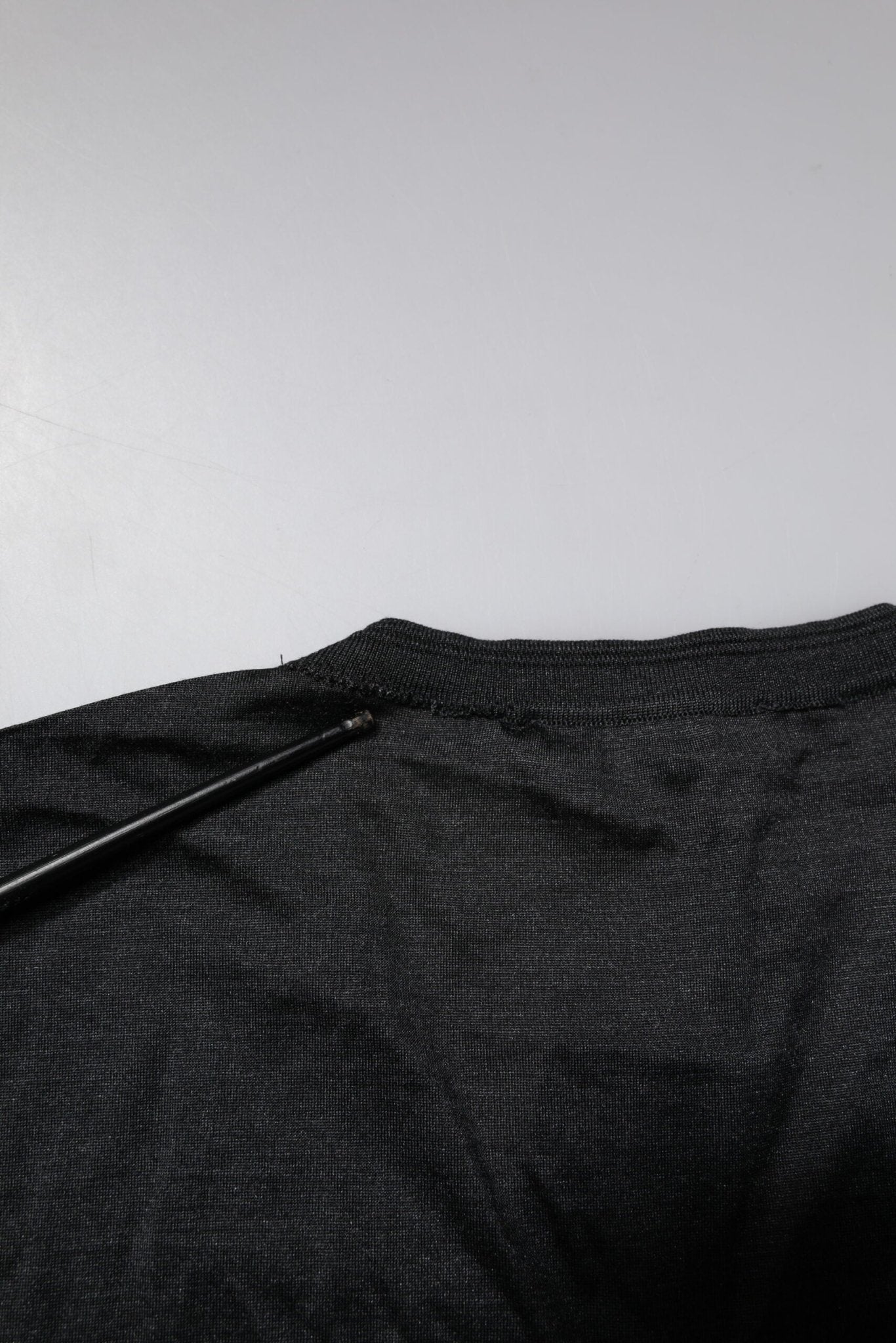 Dolce & Gabbana Dark Gray Silk V-neck Short Sleeves T-shirt - RIMODA