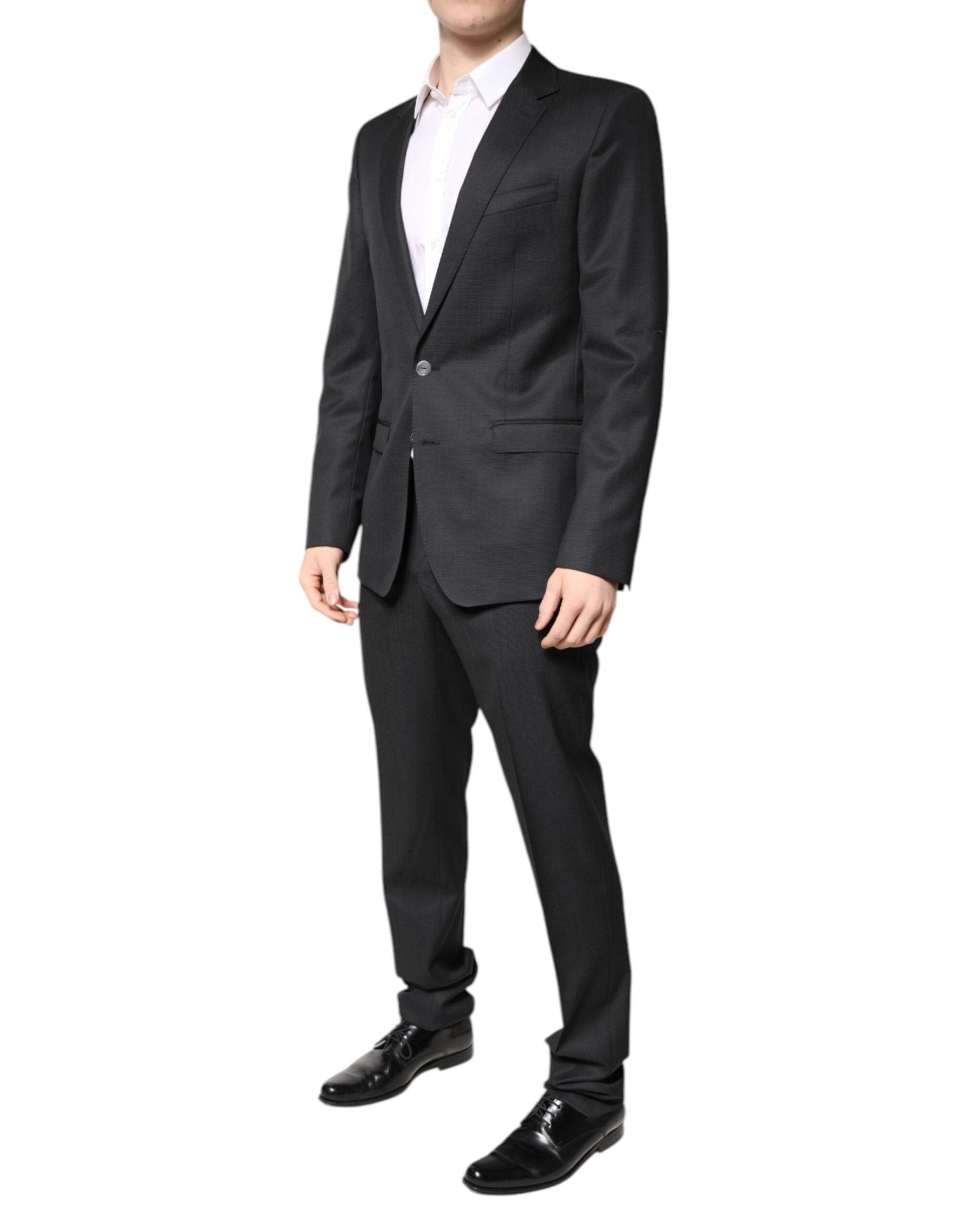 Dolce & Gabbana Dark Gray Wool Single Breasted 2 Piece Suit - RIMODA