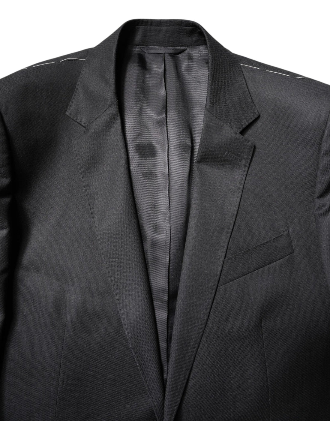 Dolce & Gabbana Dark Gray Wool Single Breasted 2 Piece Suit - RIMODA