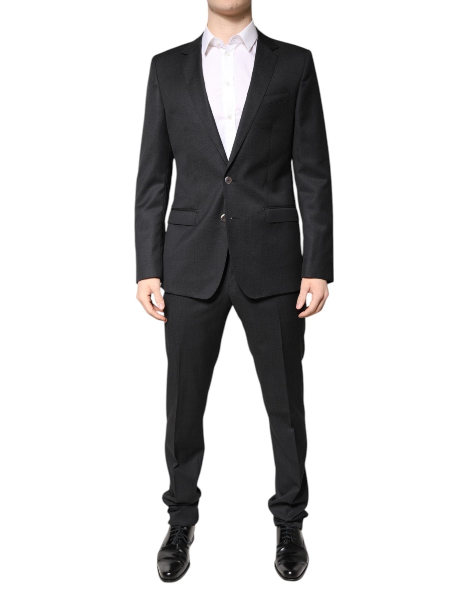 Dolce & Gabbana Dark Gray Wool Single Breasted 2 Piece Suit - RIMODA