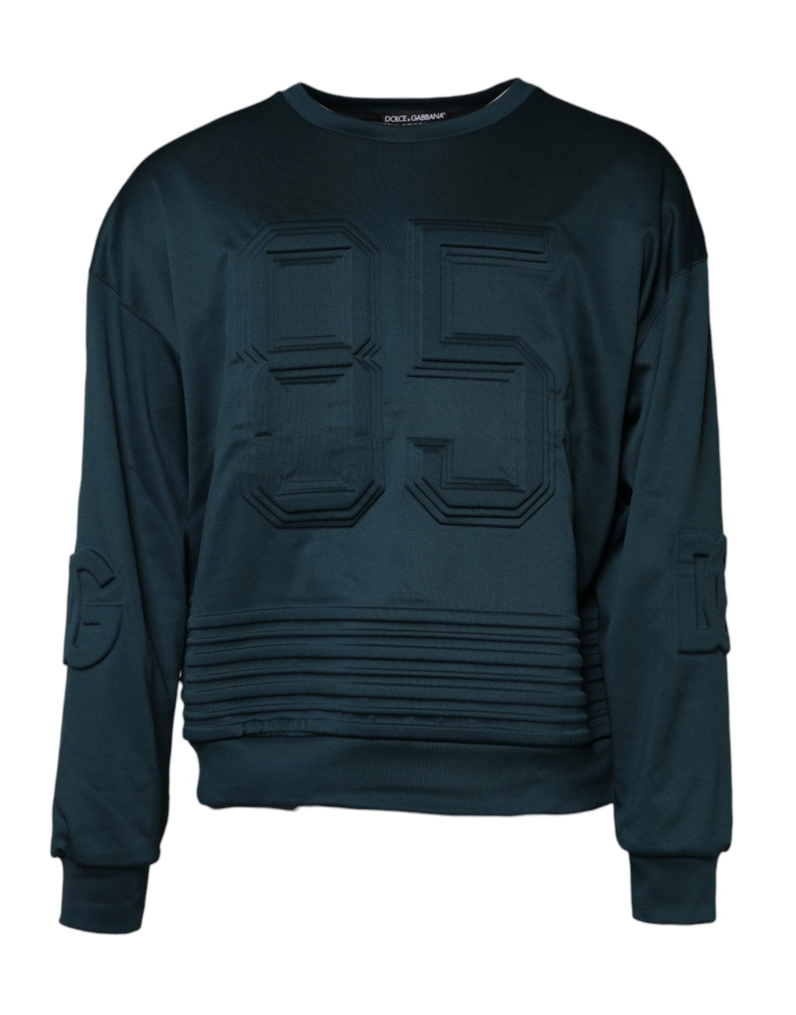 Dolce & Gabbana Dark Green Embossed Logo Pullover Sweater - RIMODA
