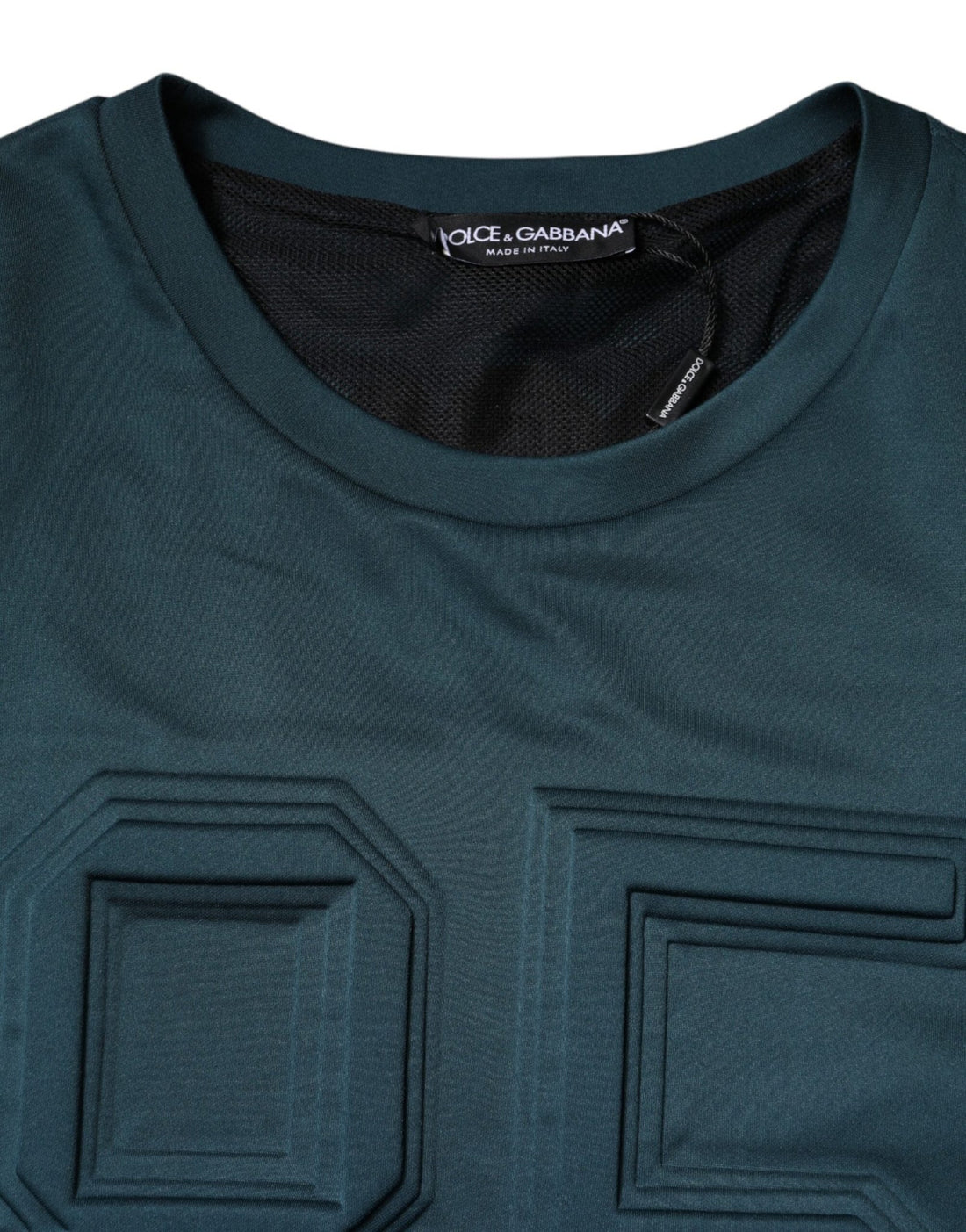 Dolce & Gabbana Dark Green Embossed Logo Pullover Sweater - RIMODA