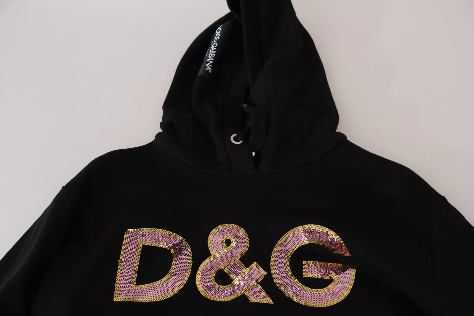 Dolce & Gabbana DG Sequined Hooded Pullover Sweater - RIMODA
