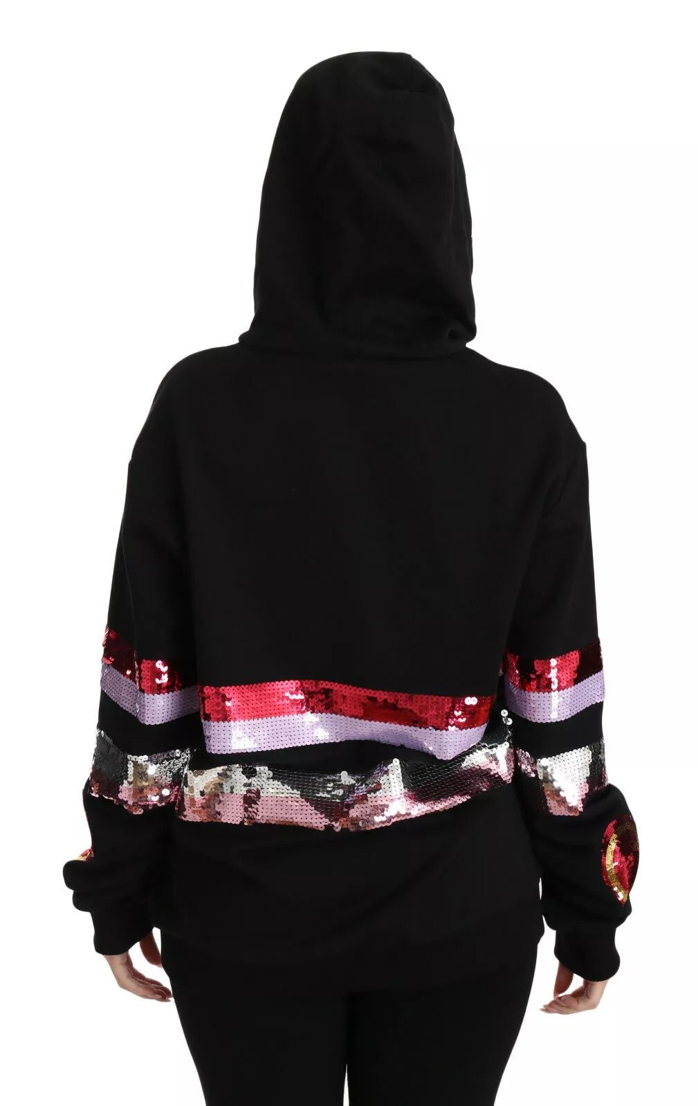 Dolce & Gabbana DG Sequined Hooded Pullover Sweater - RIMODA