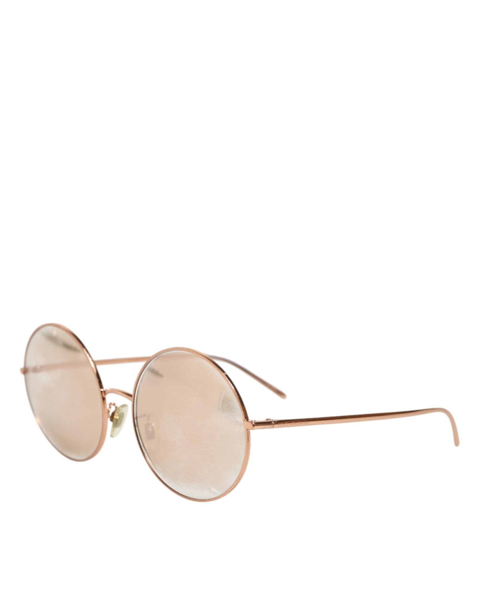 Dolce & Gabbana DG2215K Gold Metal Round Shades Eyewear Sunglasses - RIMODA
