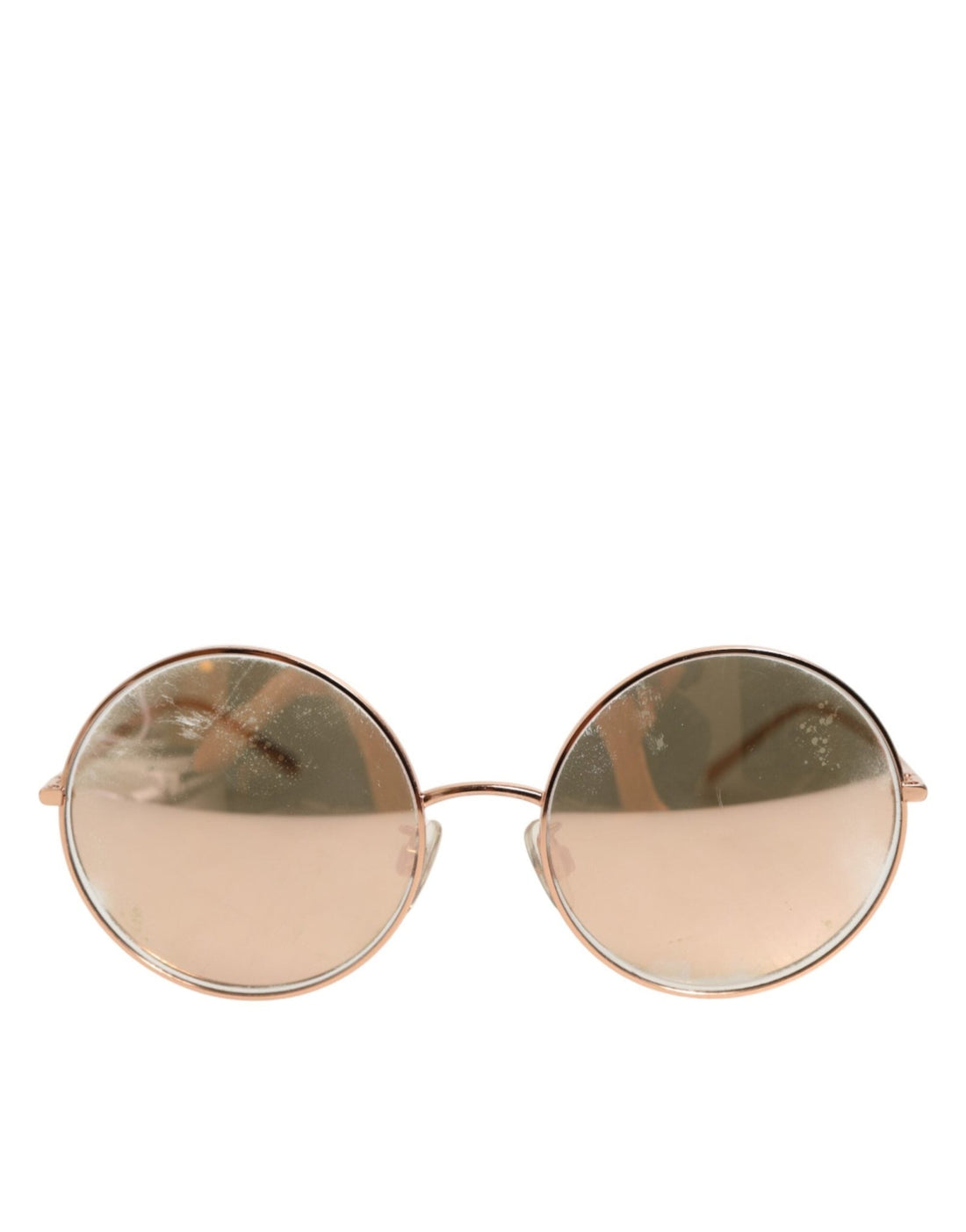 Dolce & Gabbana DG2215K Gold Metal Round Shades Eyewear Sunglasses - RIMODA