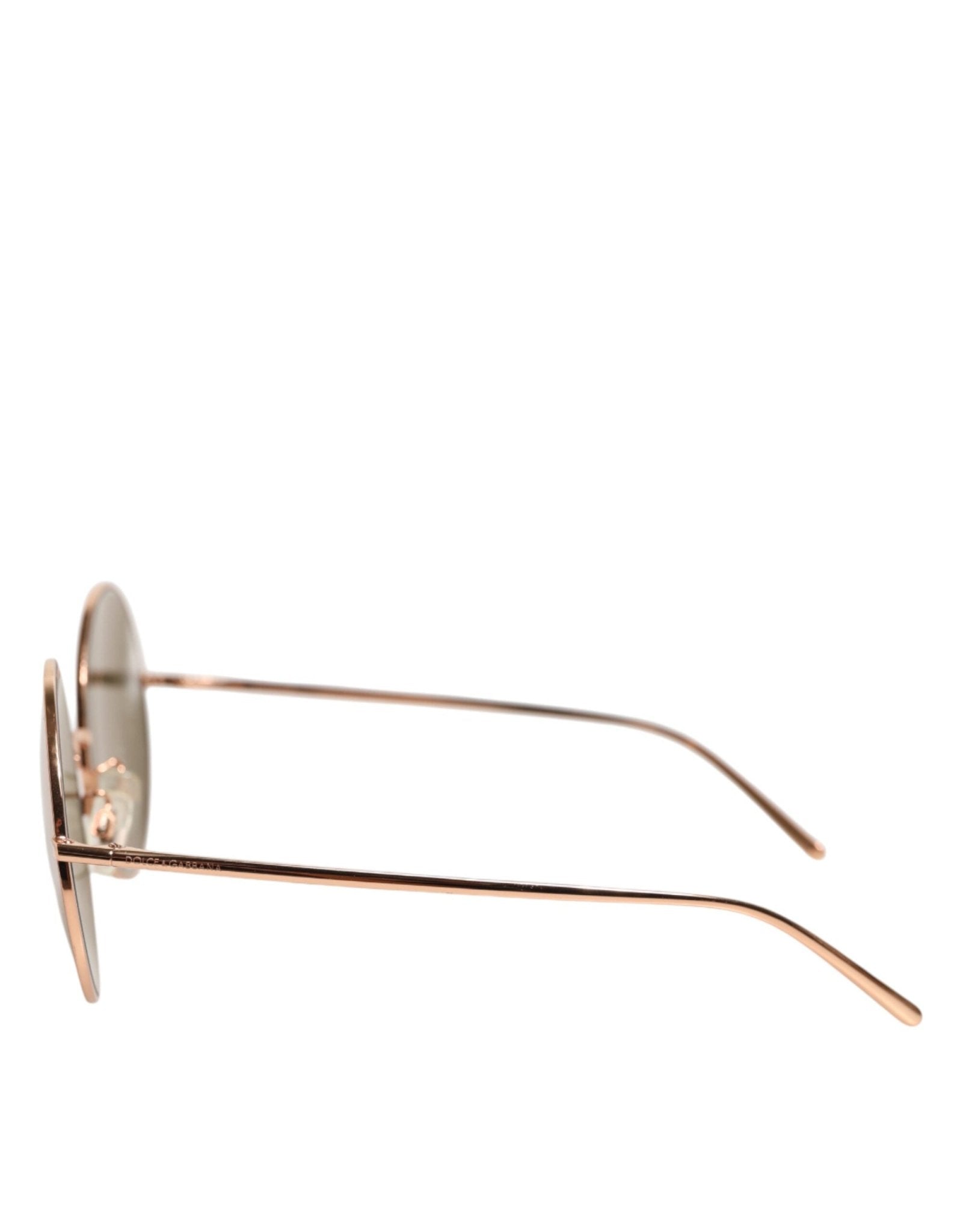 Dolce & Gabbana DG2215K Gold Metal Round Shades Eyewear Sunglasses - RIMODA