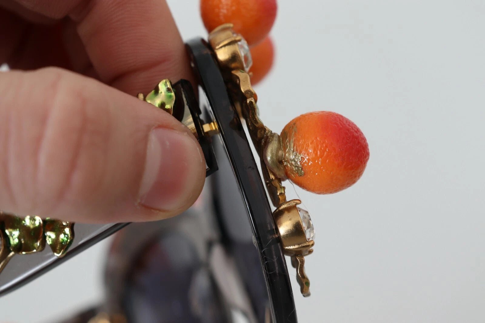 Dolce & Gabbana DG4283B Acetate Crystals Orange Appliques Sunglasses - RIMODA