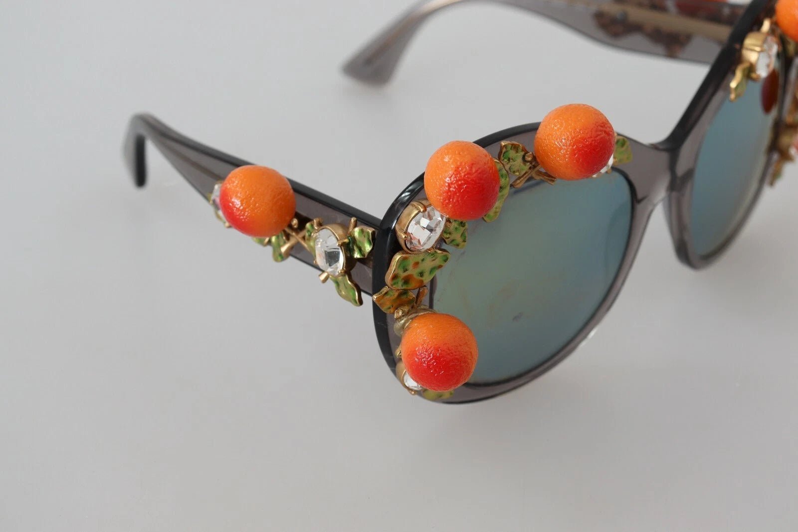 Dolce & Gabbana DG4283B Acetate Crystals Orange Appliques Sunglasses - RIMODA
