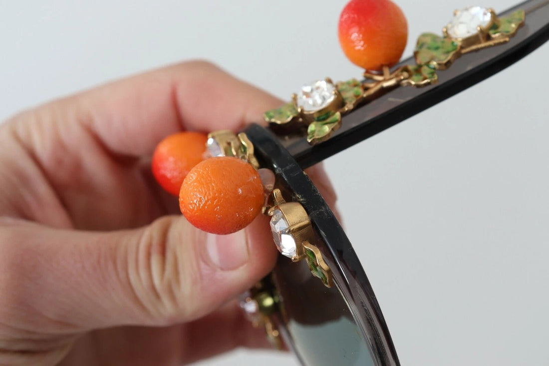 Dolce & Gabbana DG4283B Acetate Crystals Orange Appliques Sunglasses - RIMODA