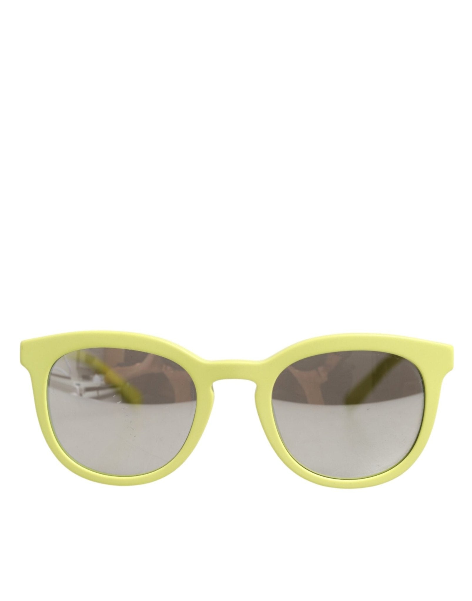 Dolce & Gabbana DG4324 Yellow Framed Mirrored Lenses Eyewear Sunglasses - RIMODA