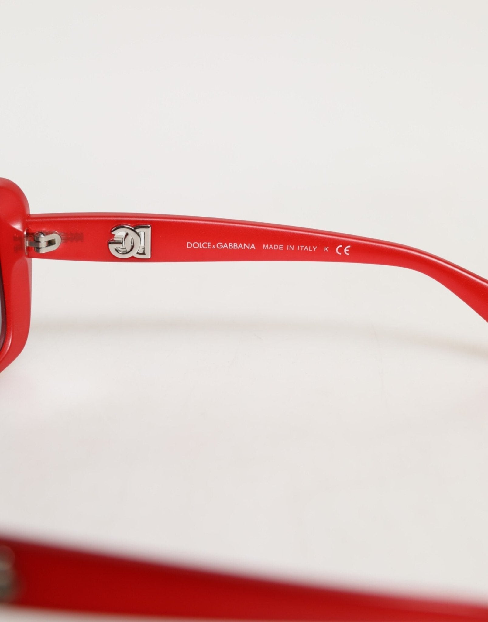 Dolce & Gabbana DG6093 Red Rectangular Grey Graduated Lenses Sunglasses - RIMODA
