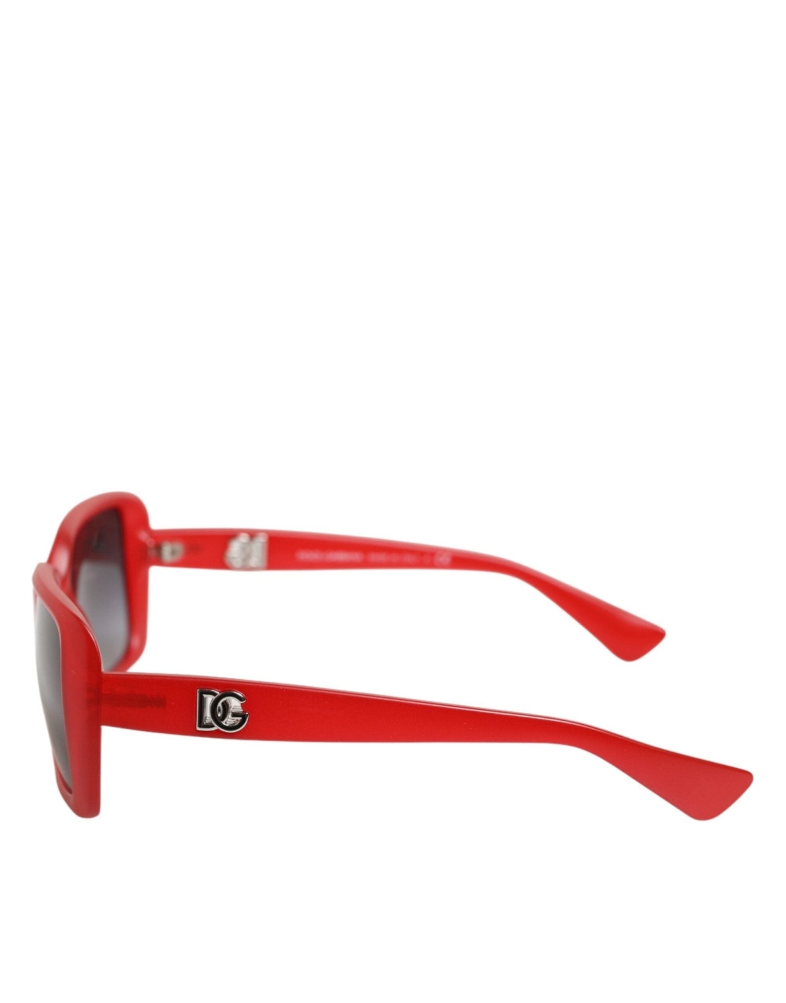 Dolce & Gabbana DG6093 Red Rectangular Grey Graduated Lenses Sunglasses - RIMODA