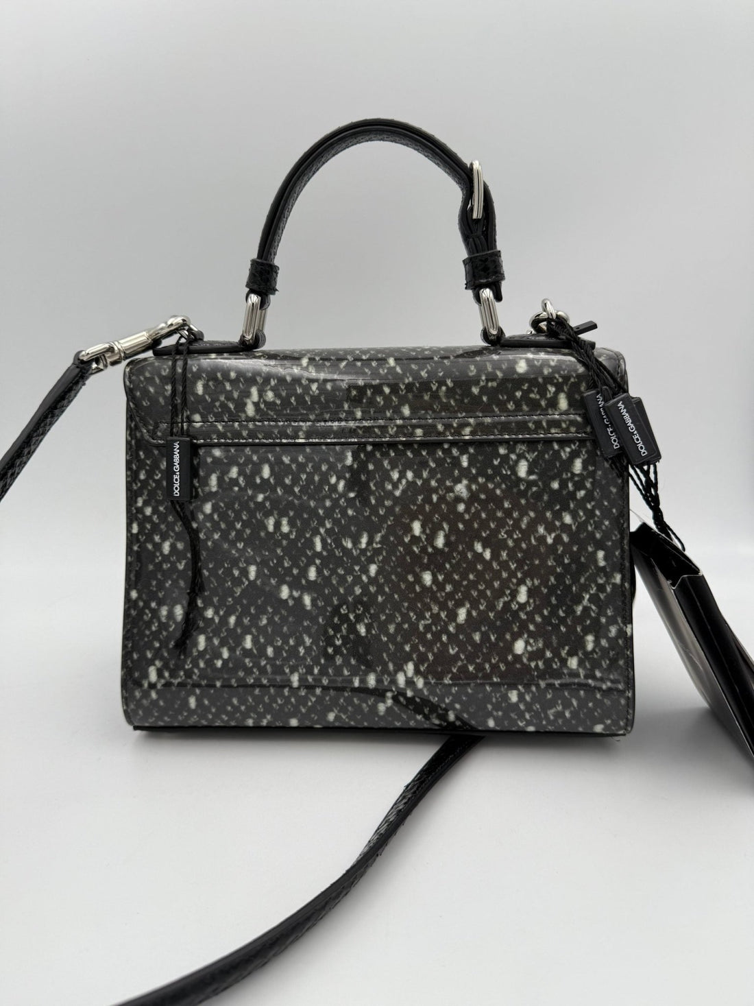 Dolce & Gabbana DOLCE & GABBANA Monica Python and Patent Handbag - RIMODA
