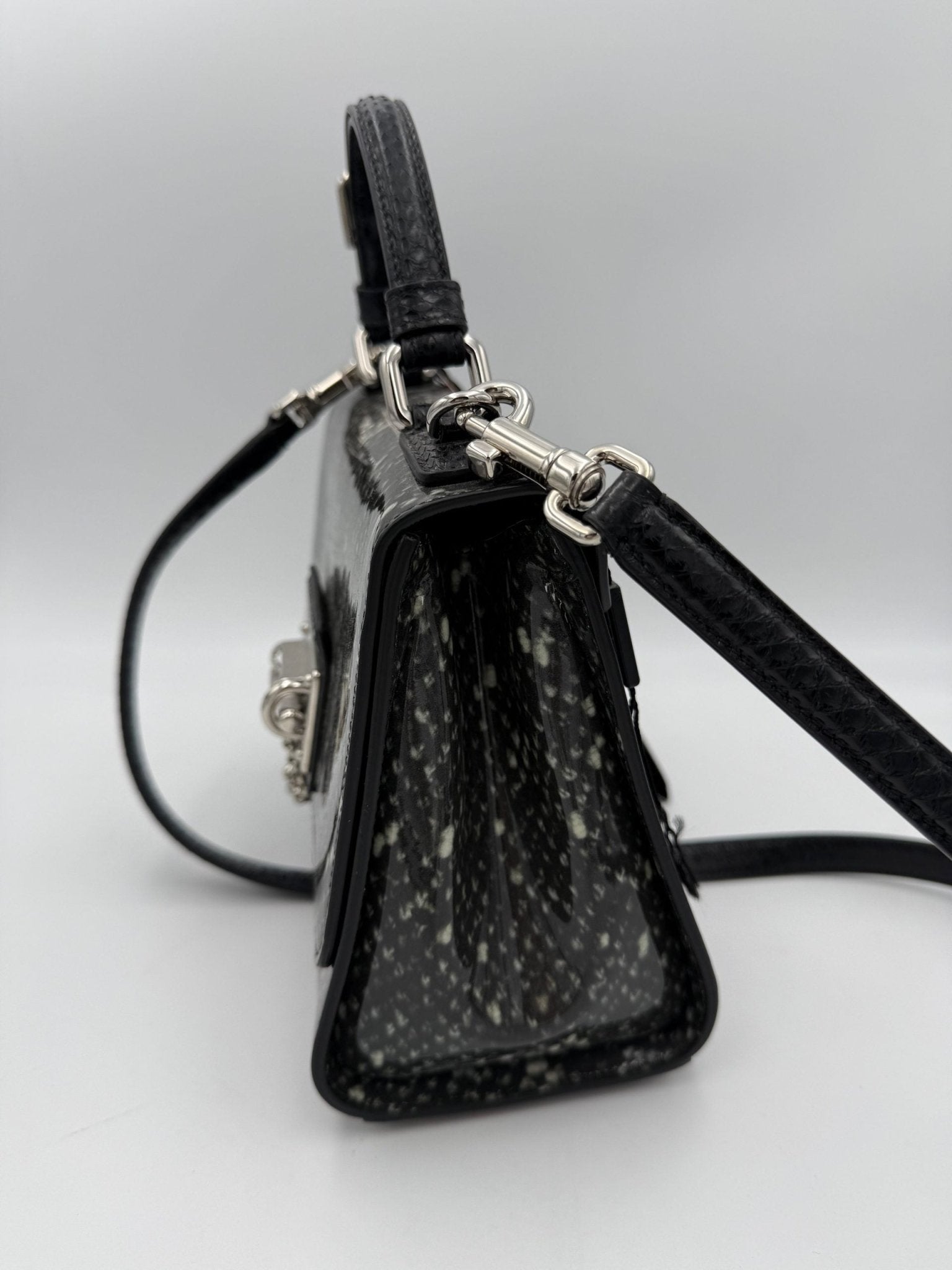 Dolce & Gabbana DOLCE & GABBANA Monica Python and Patent Handbag - RIMODA