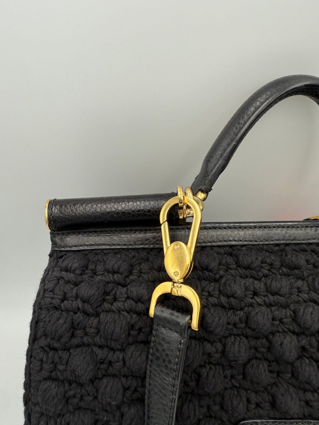 Dolce & Gabbana DOLCE & GABBANA Sicily Python and Macramé Handbag - RIMODA
