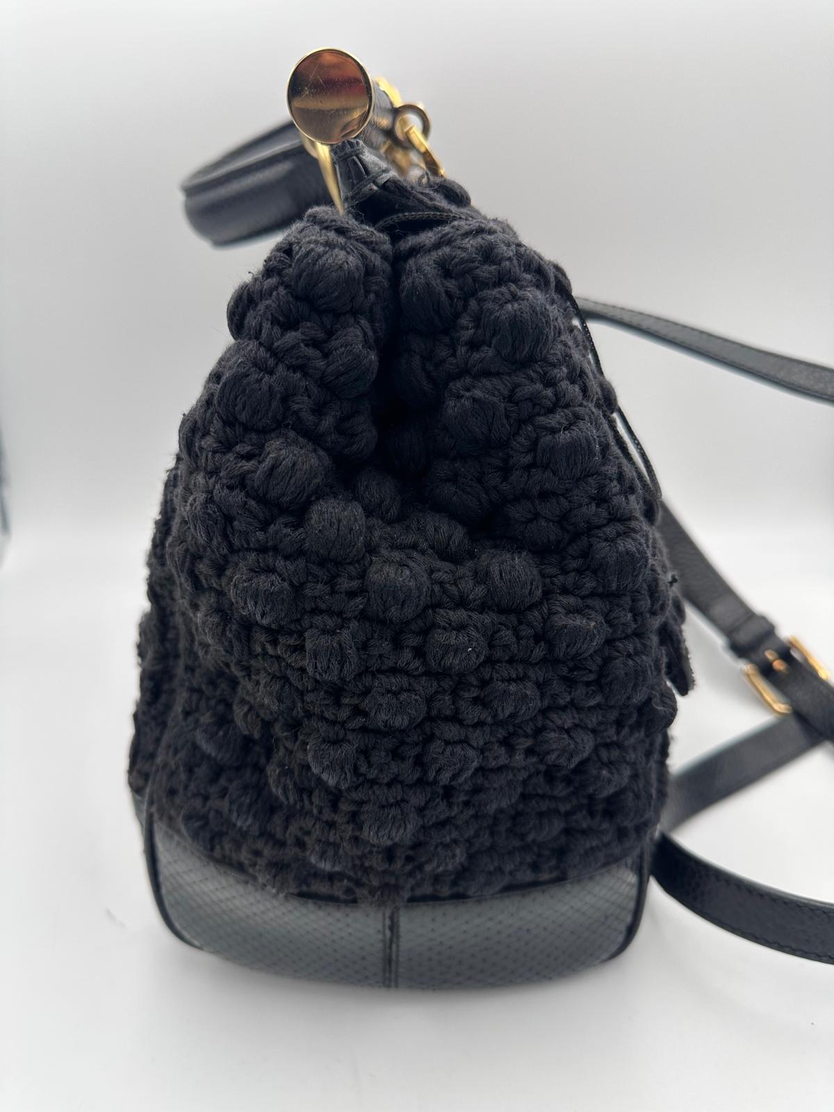 Dolce & Gabbana DOLCE & GABBANA Sicily Python and Macramé Handbag - RIMODA