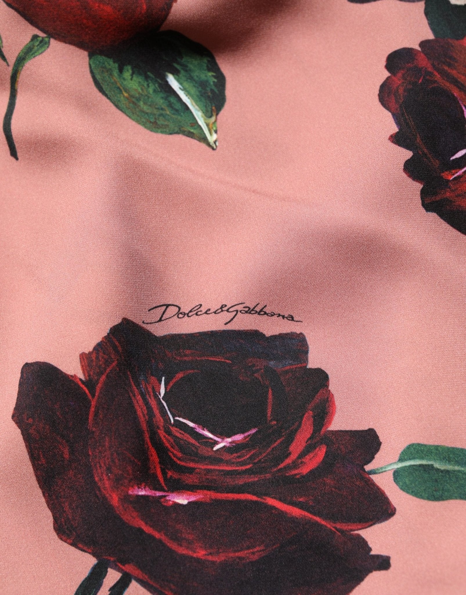 Dolce & Gabbana Dusty Pink Silk Floral Strapless Maxi Dress - RIMODA