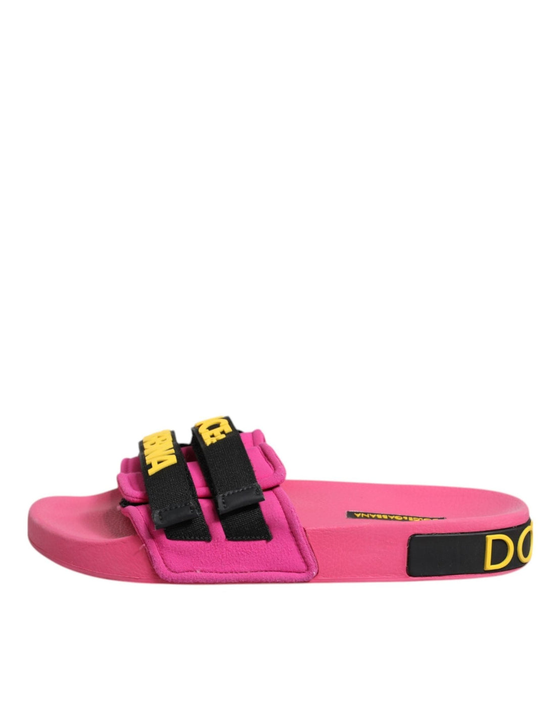 Dolce & Gabbana Fuchsia Neoprene Slides Flats Beachwear Shoes - RIMODA