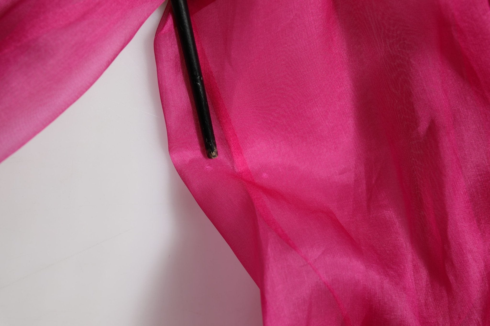Dolce & Gabbana Fuchsia Sheer Chiffon Buttoned Blouse Top - RIMODA