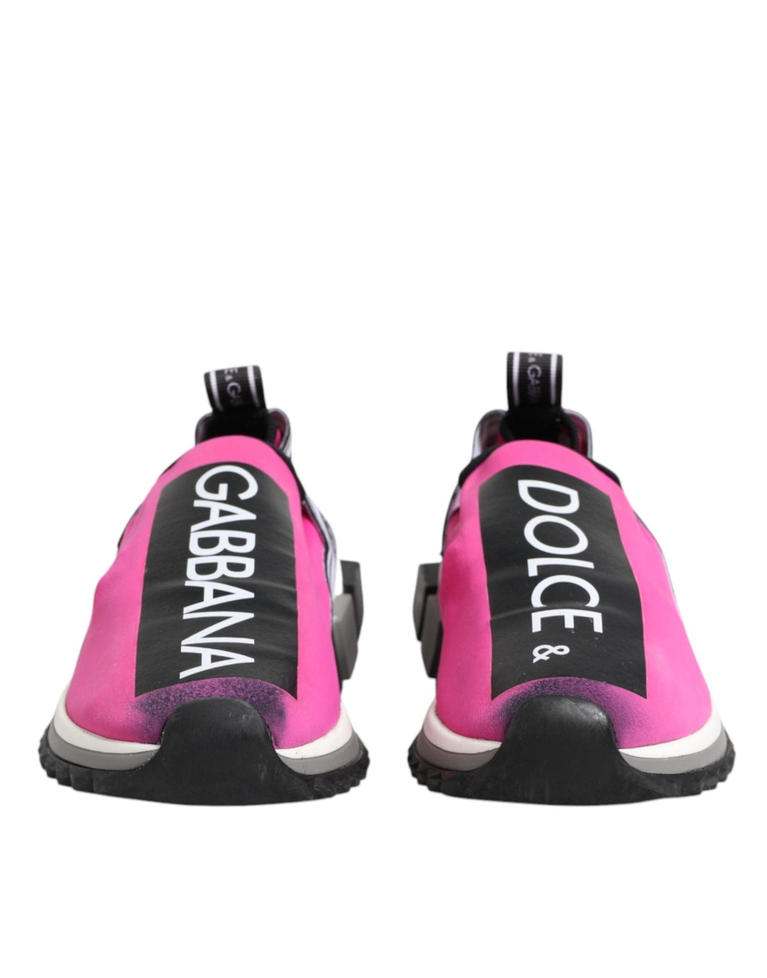 Dolce & Gabbana Fuchsia White Slip On Sorrento Sneakers Shoes - RIMODA