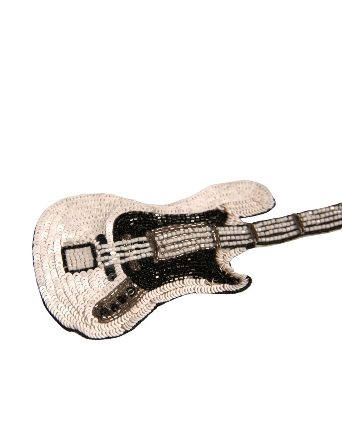 Dolce & Gabbana Gold Brass Beaded Guitar Pin Brooch - RIMODA