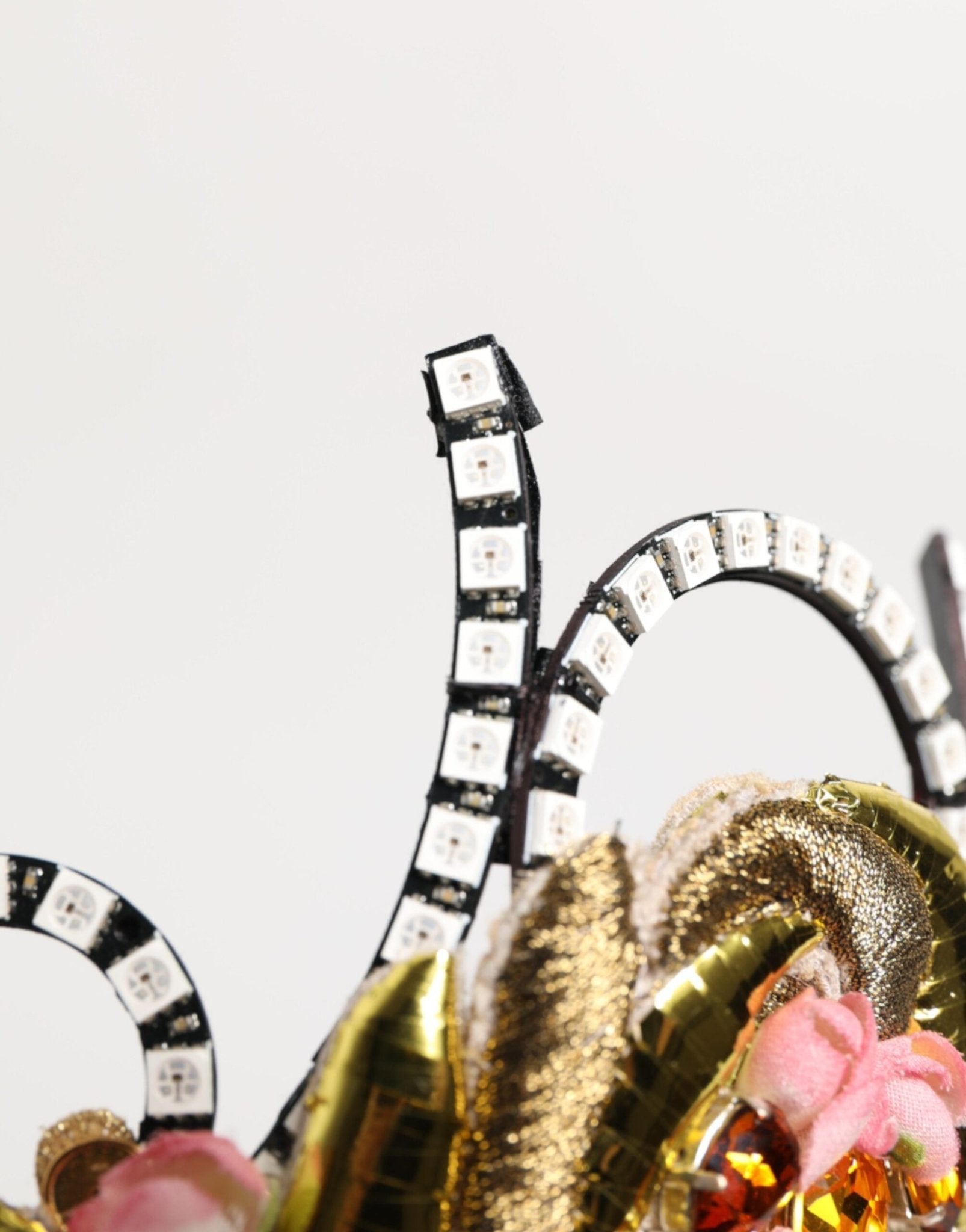Dolce & Gabbana Gold Brass Crystal Embellished Headpiece Crown Tiara - RIMODA